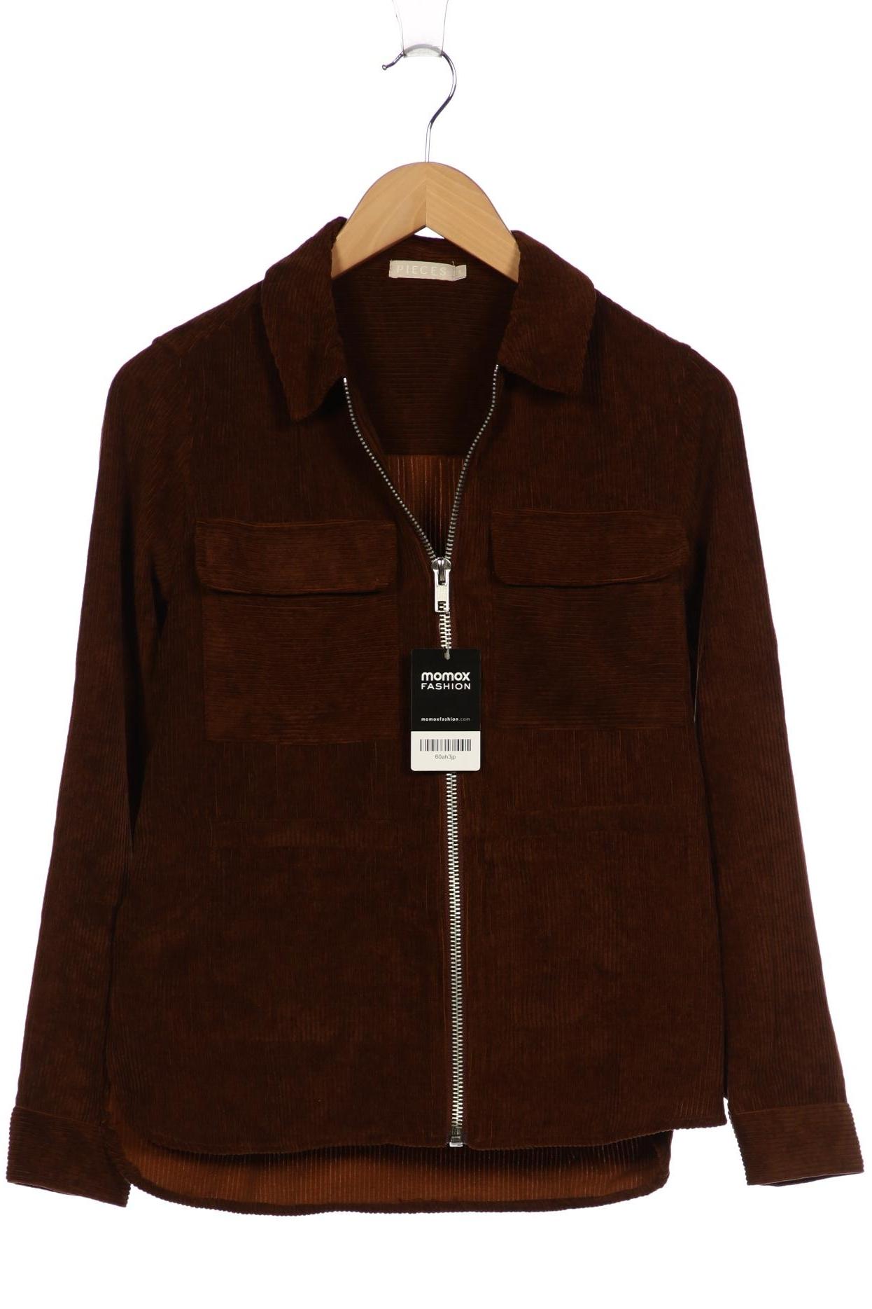 

pieces Damen Jacke, braun, Gr. 36