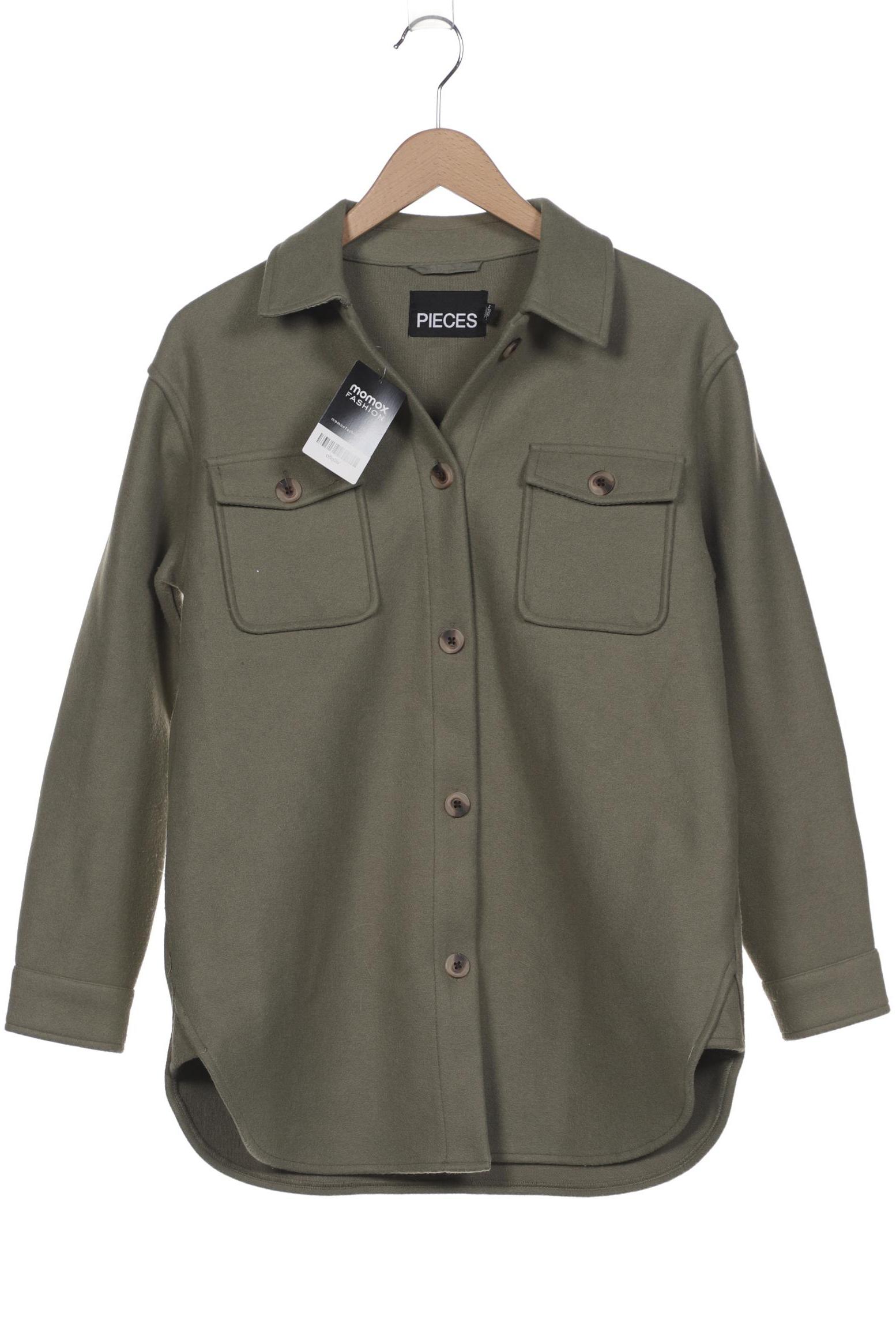 

pieces Damen Jacke, grün, Gr. 34
