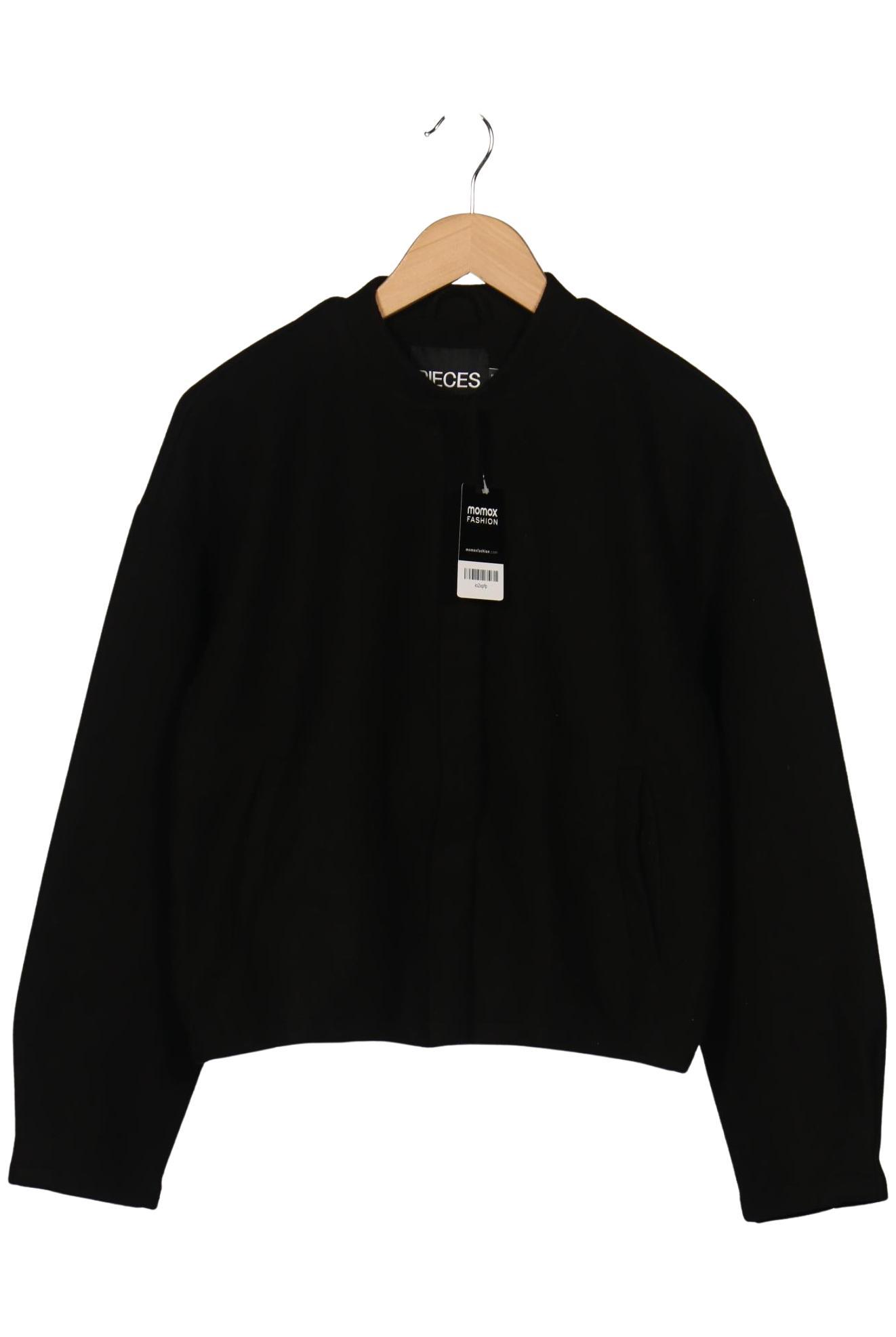 

pieces Damen Jacke, schwarz, Gr. 36