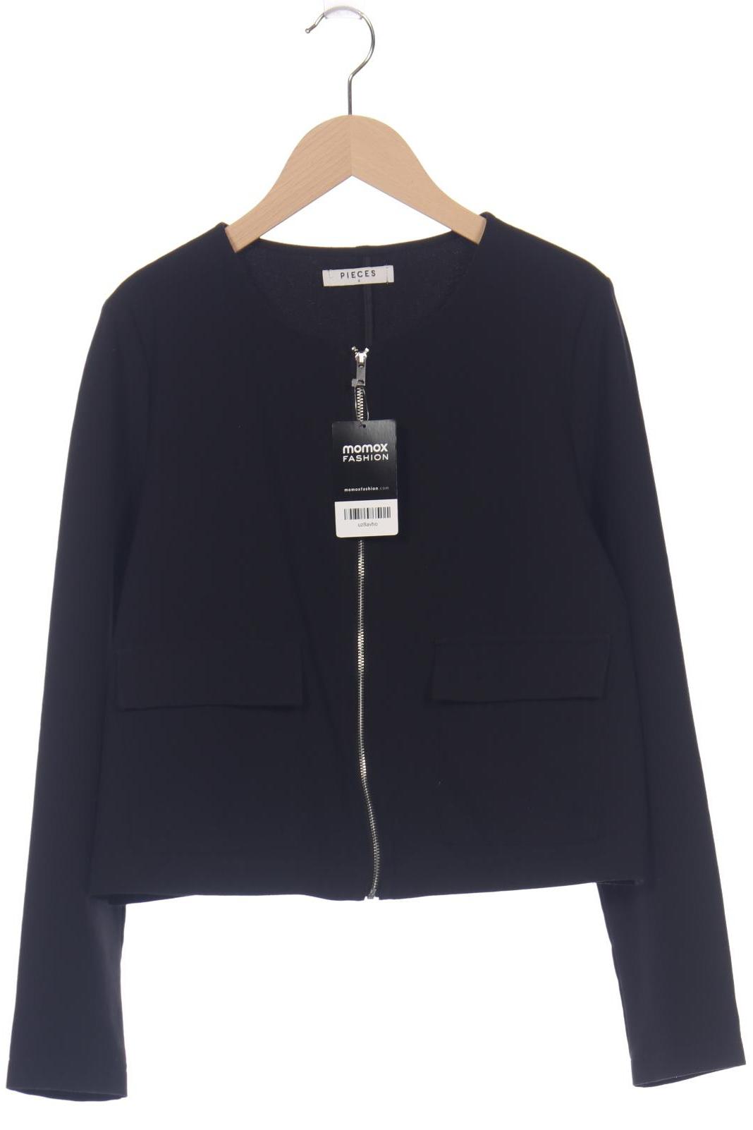 

pieces Damen Jacke, schwarz, Gr. 36