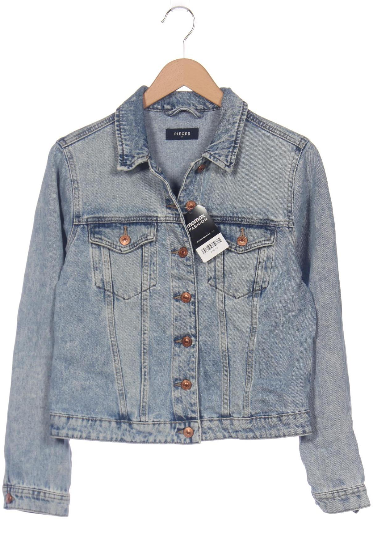 

pieces Damen Jacke, blau, Gr. 38