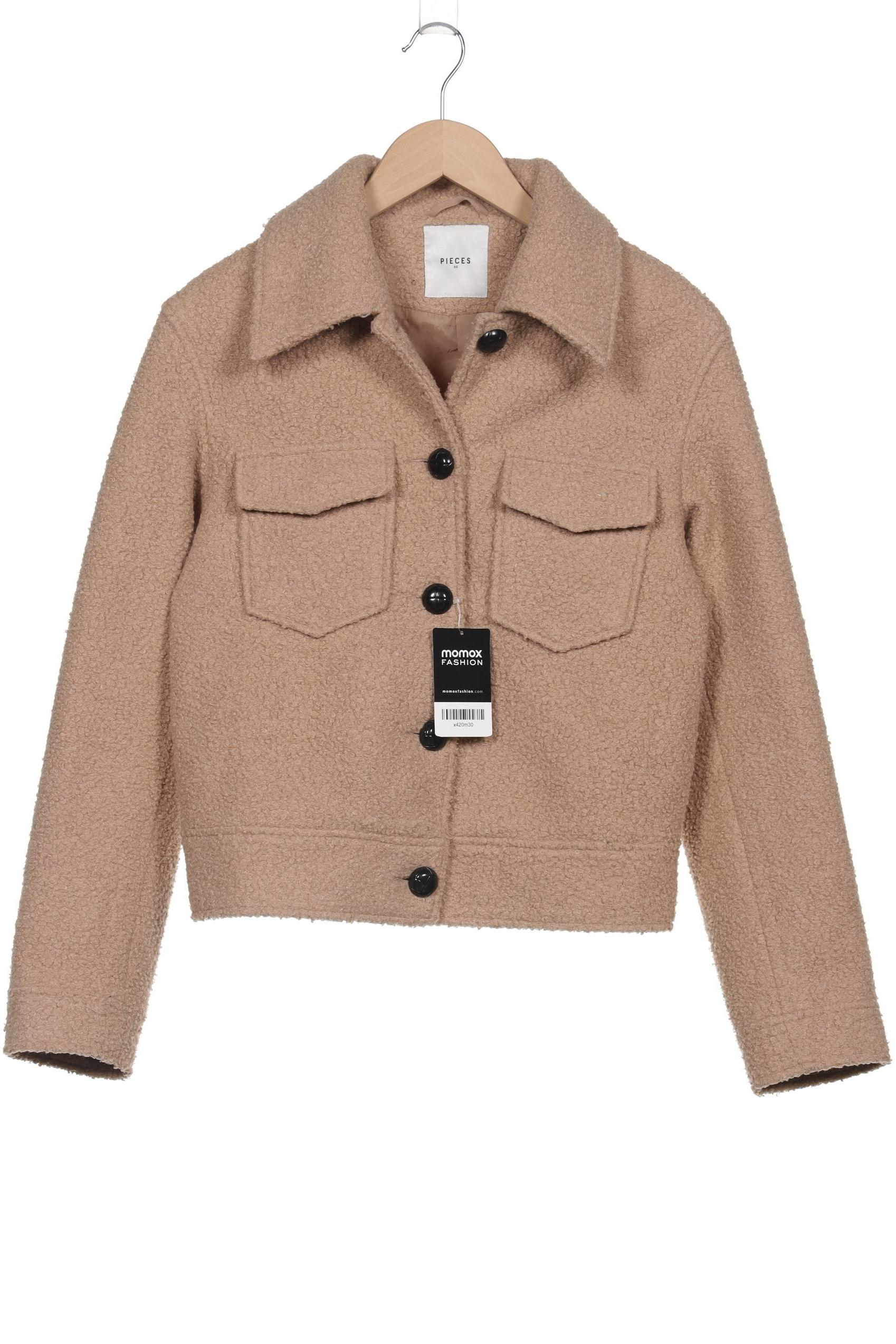 

pieces Damen Jacke, beige, Gr. 34