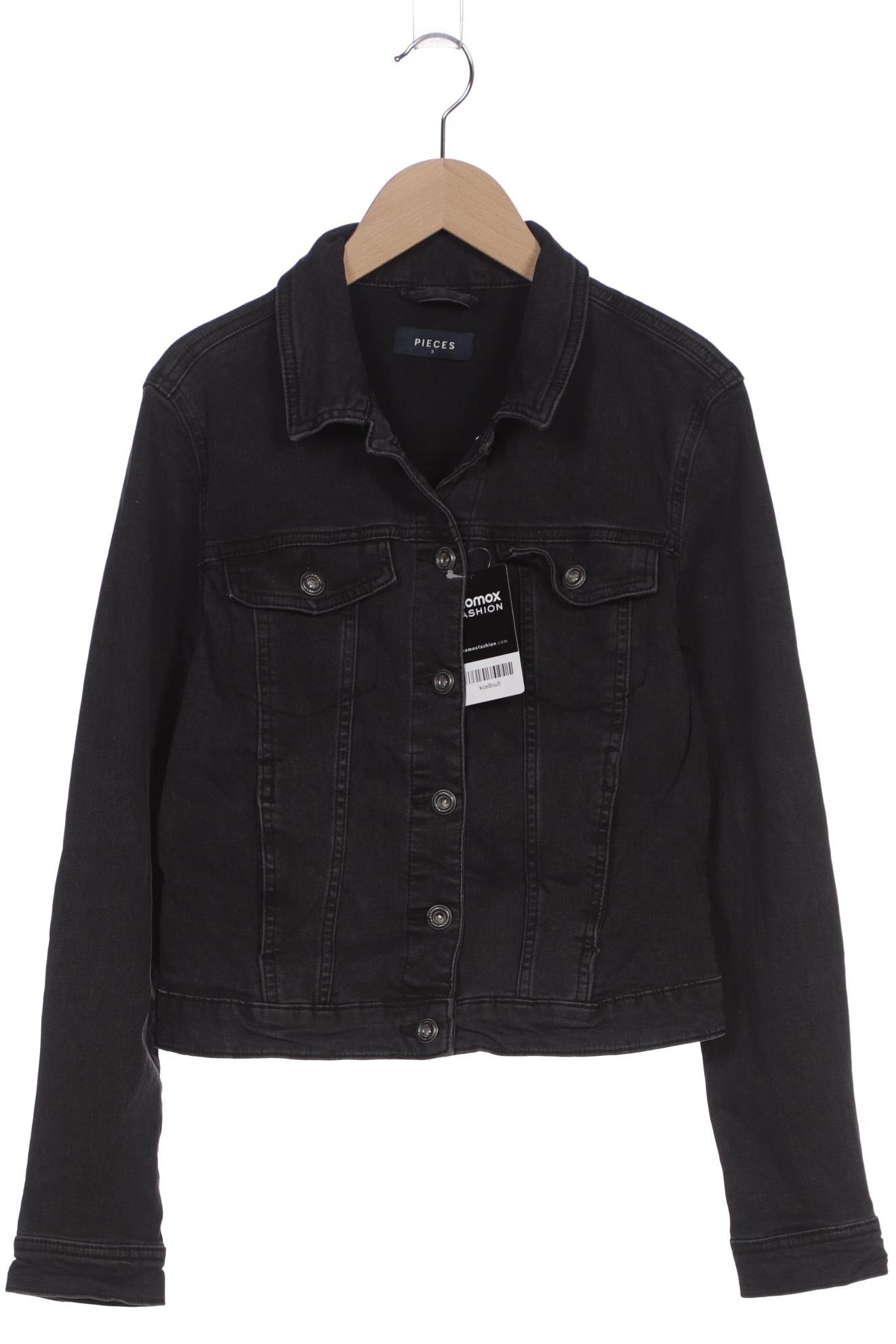 

pieces Damen Jacke, schwarz, Gr. 36