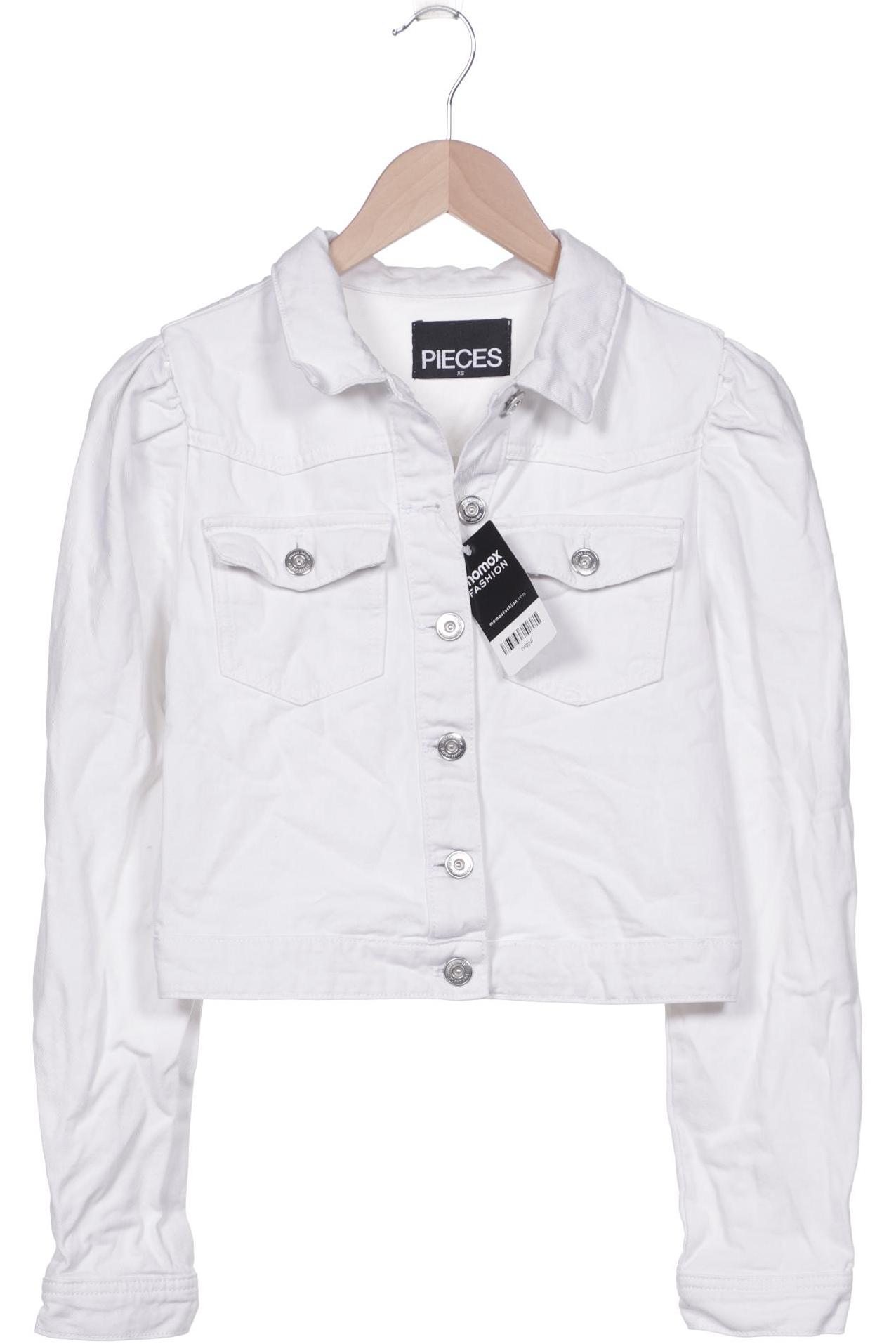 

pieces Damen Jacke, weiß, Gr. 34
