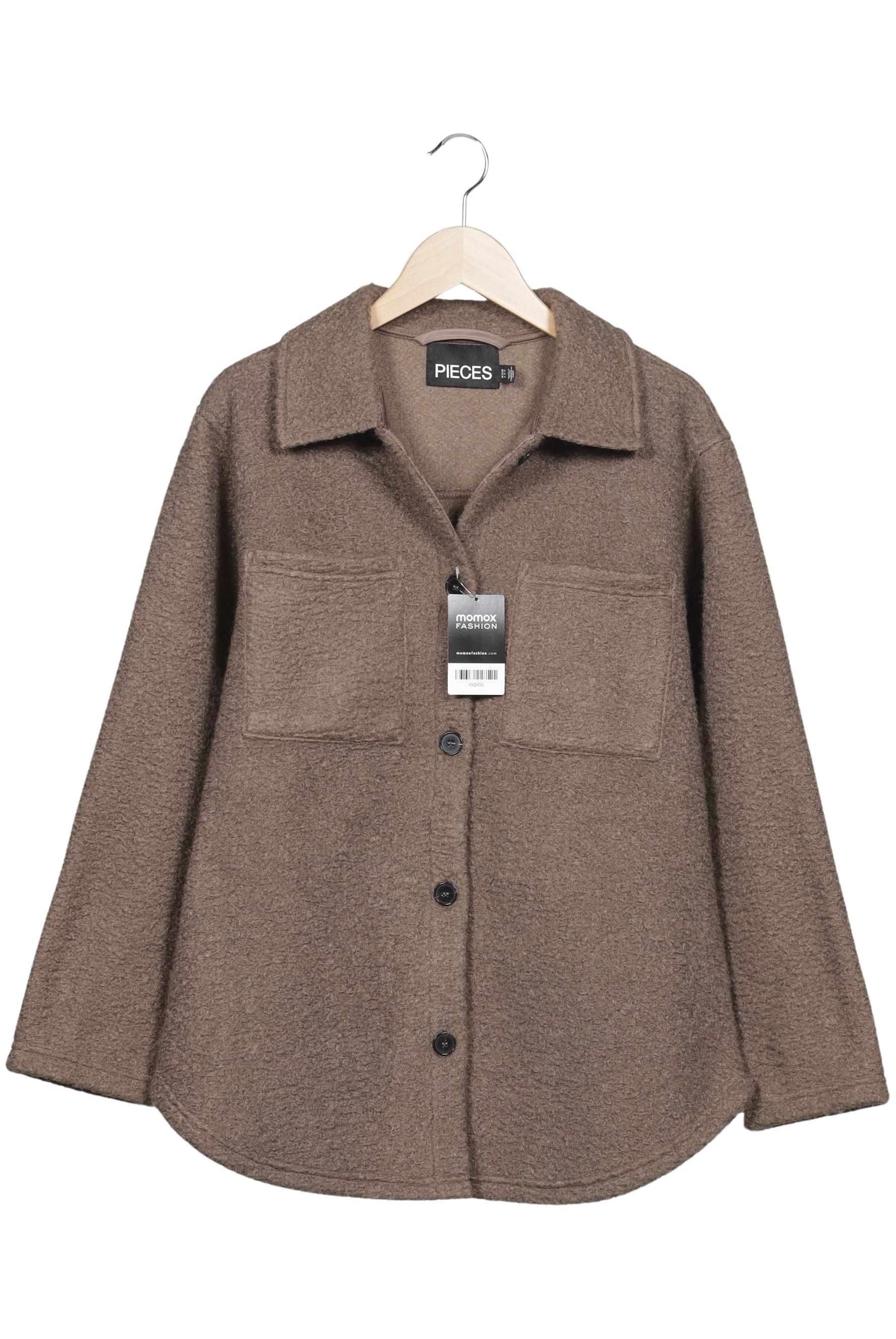

pieces Damen Jacke, braun, Gr. 38