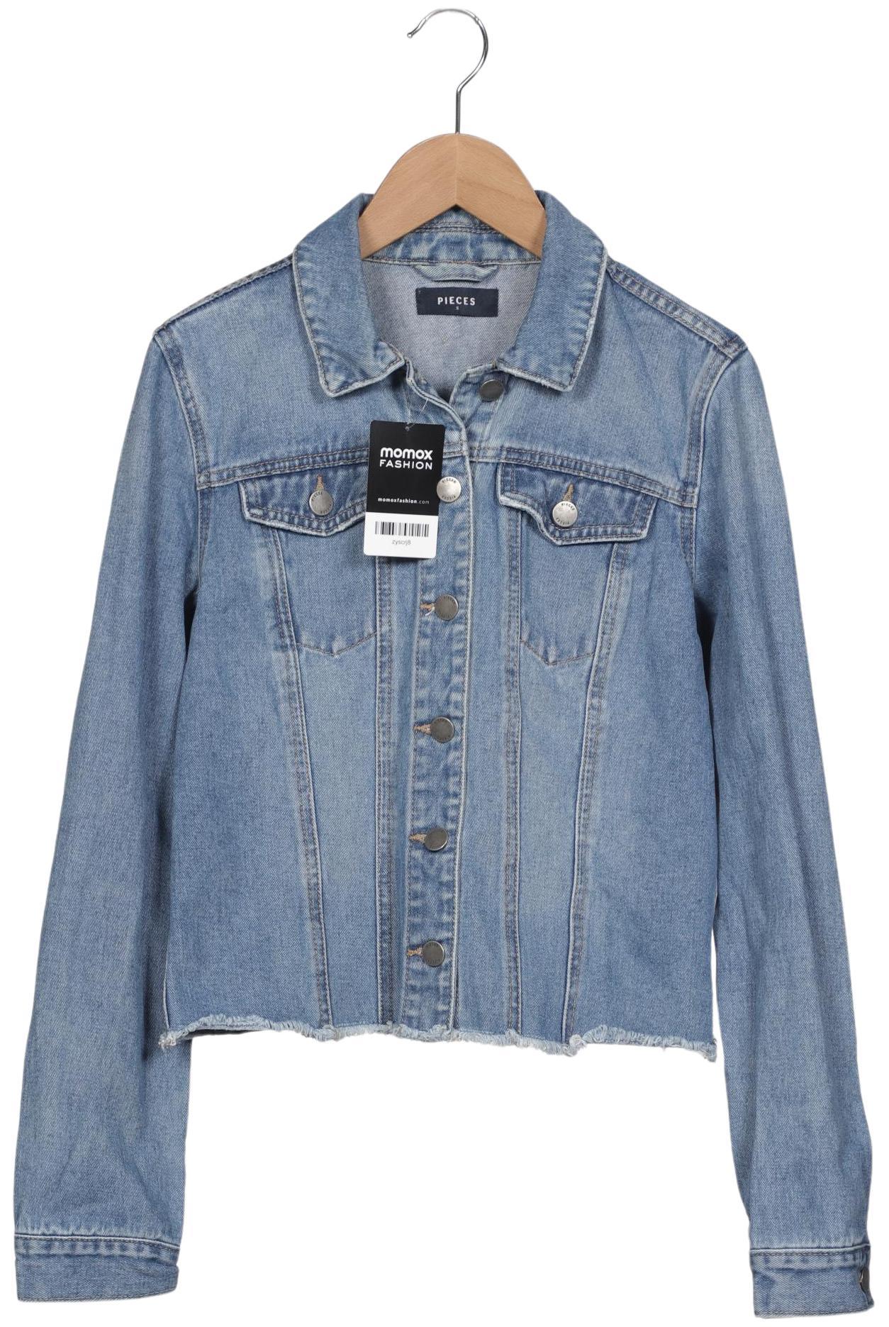 

pieces Damen Jacke, hellblau, Gr. 36