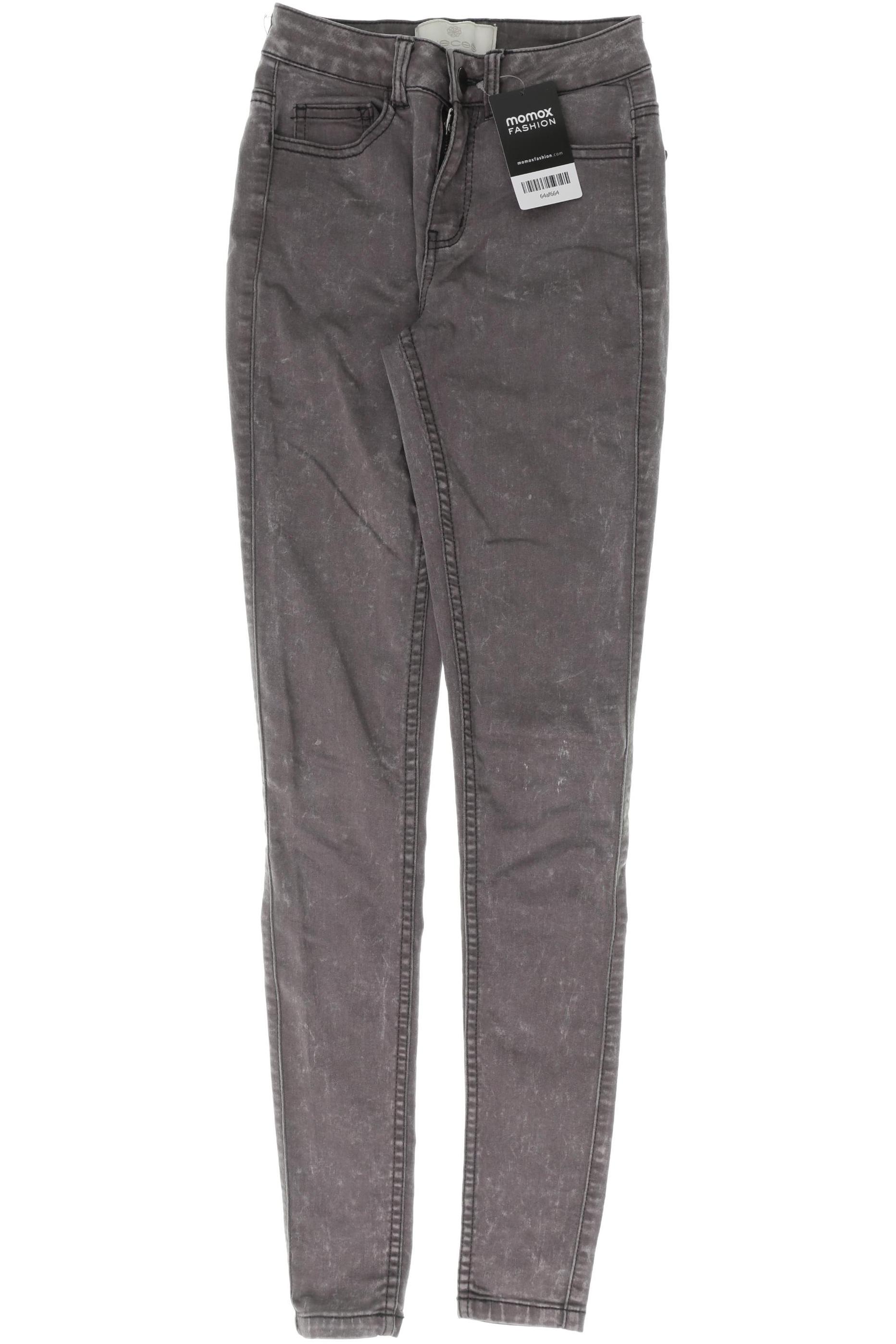 

pieces Damen Jeans, grau, Gr. 0
