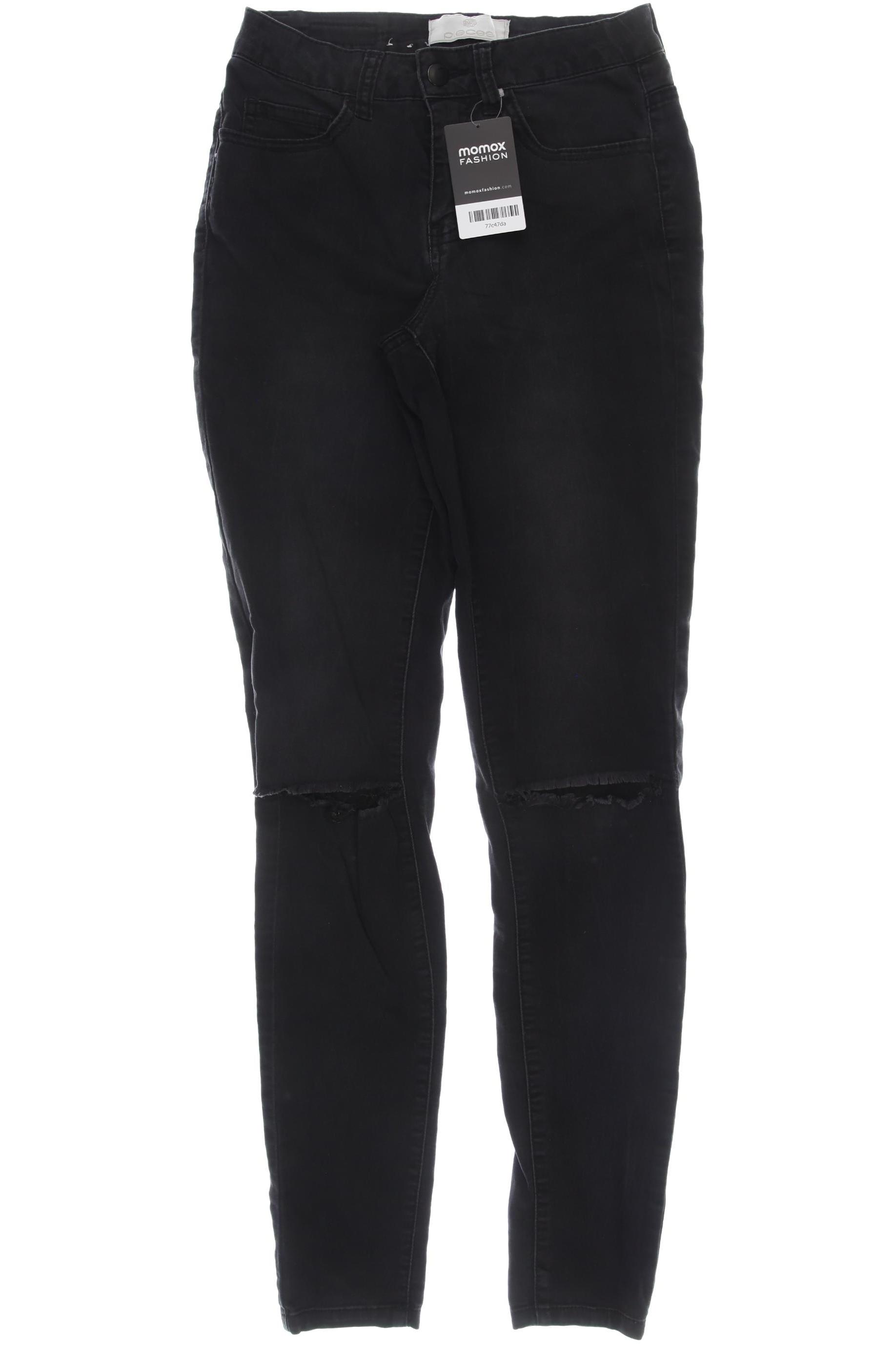 

pieces Damen Jeans, schwarz