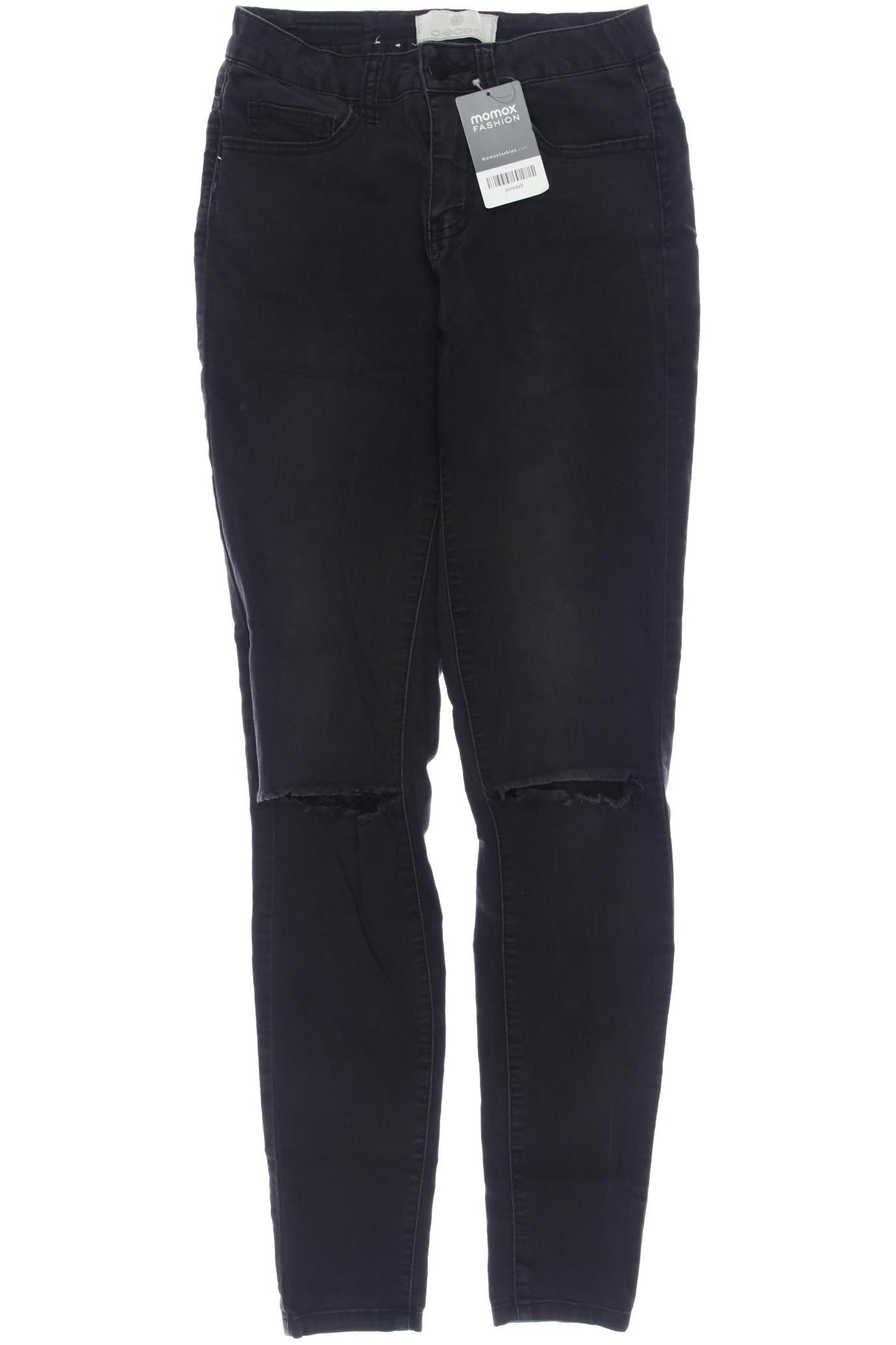 

pieces Damen Jeans, schwarz, Gr. 24