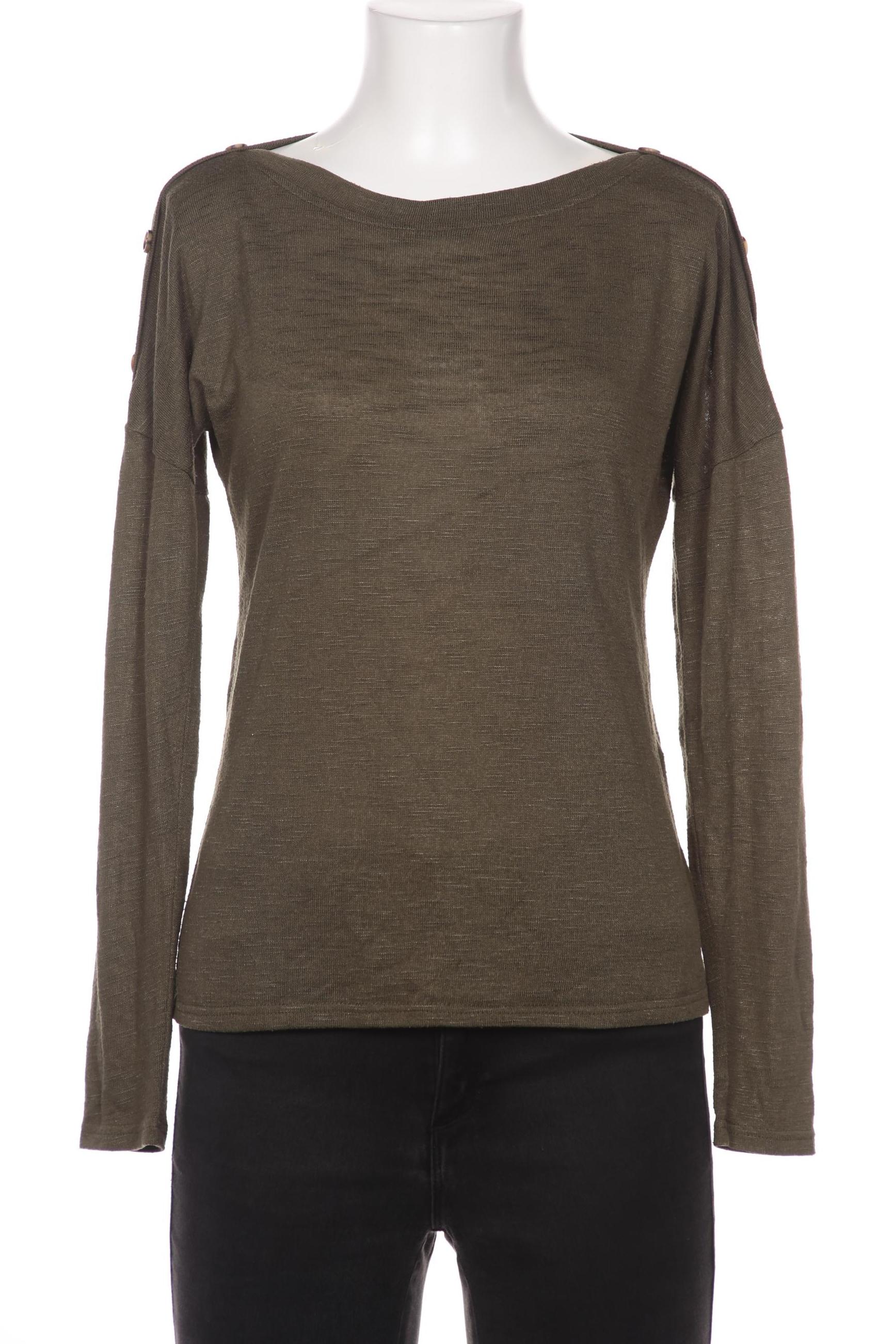 

pieces Damen Langarmshirt, grün, Gr. 34