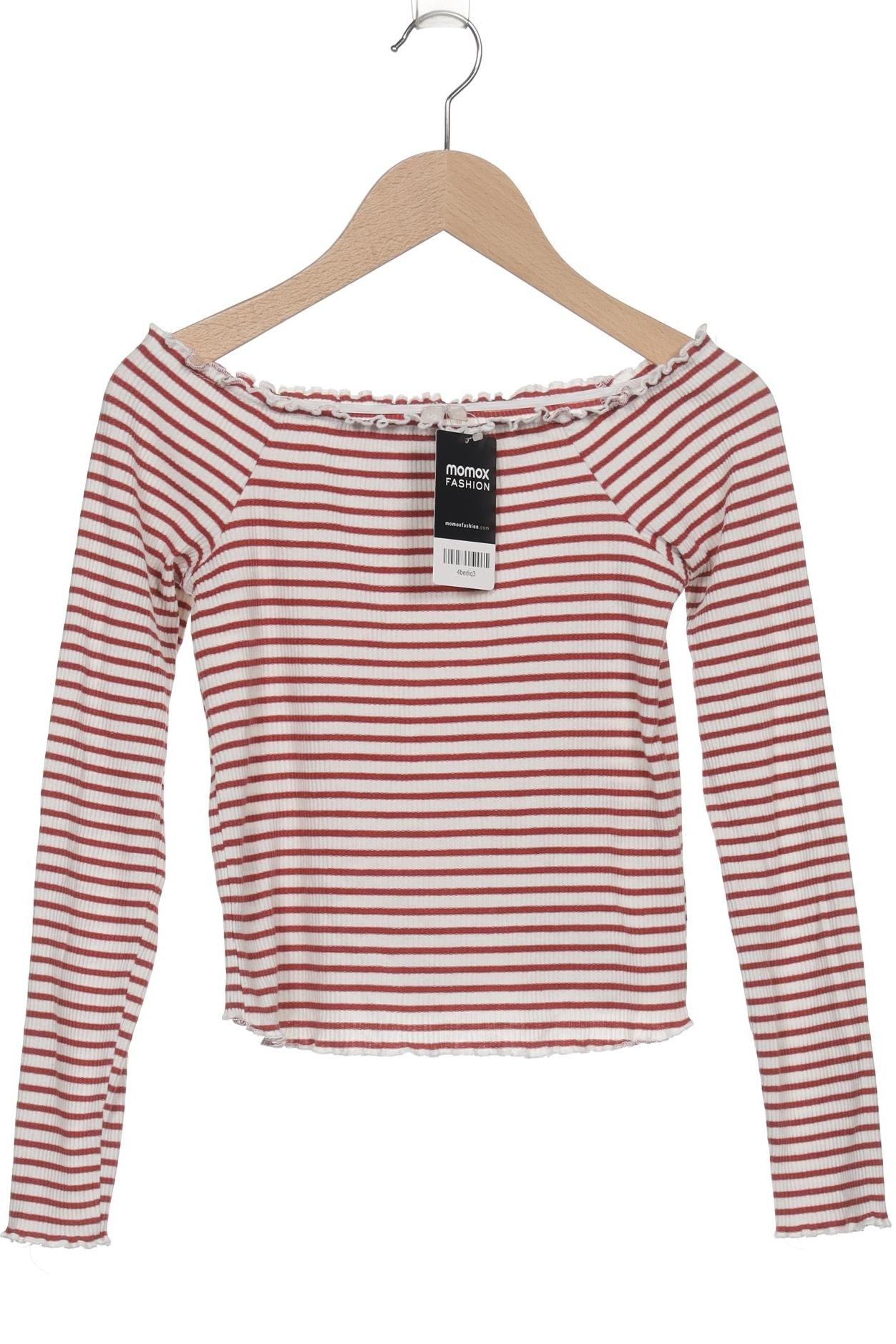 

pieces Damen Langarmshirt, weiß, Gr. 36