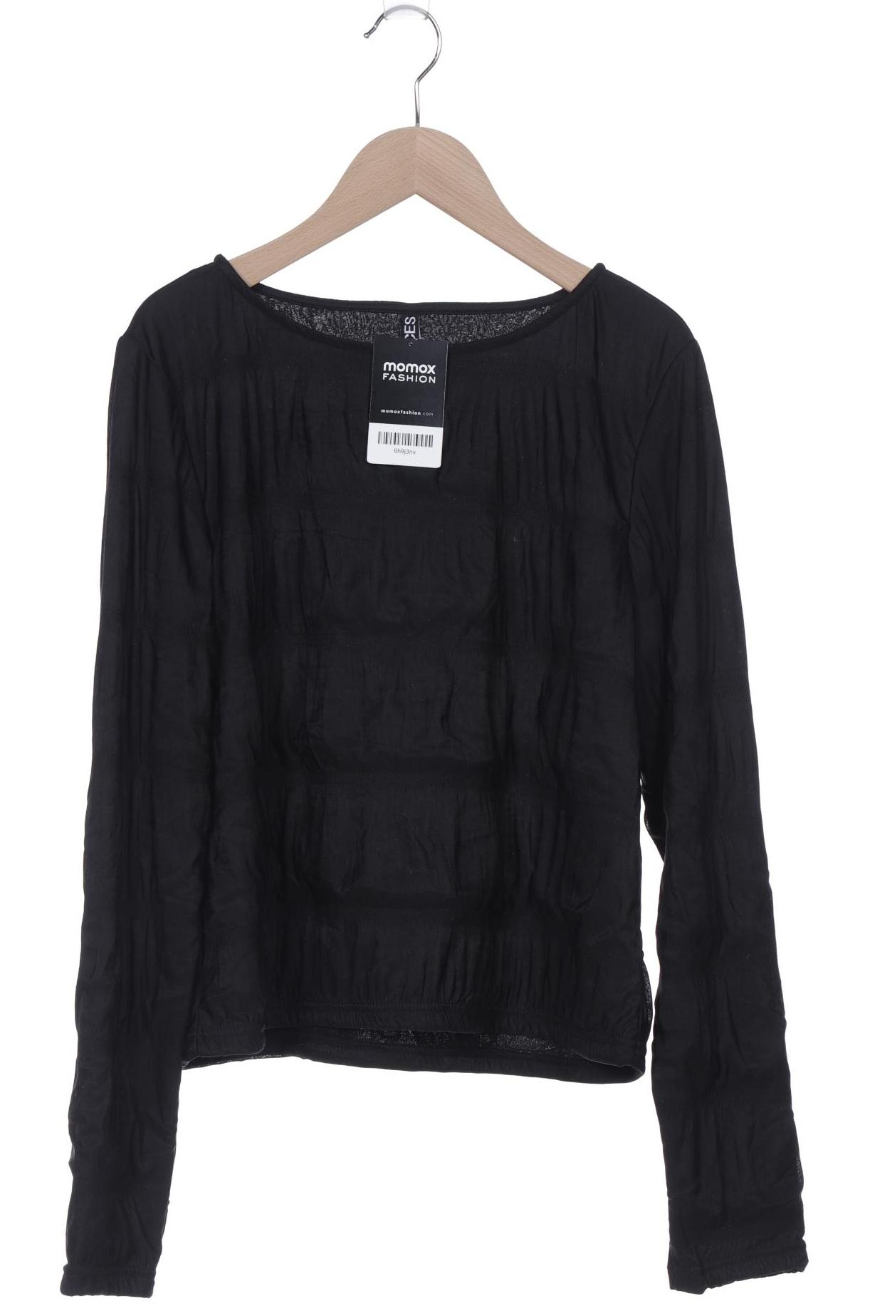 

pieces Damen Langarmshirt, schwarz, Gr. 42