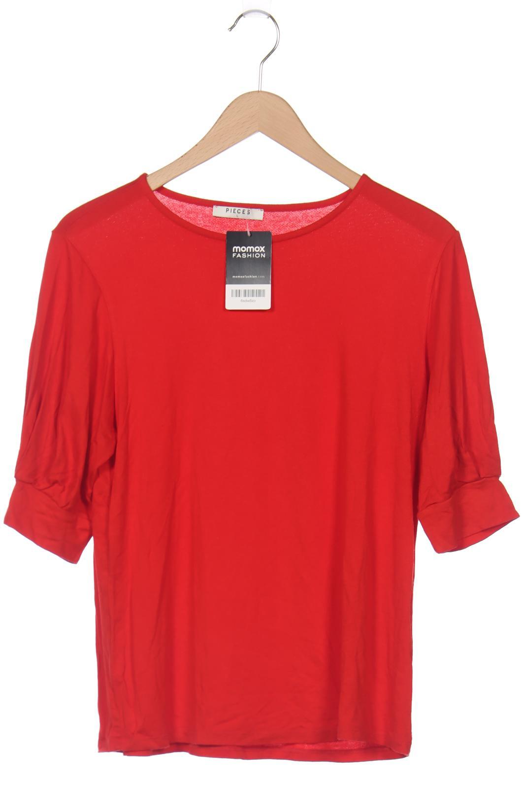 

pieces Damen Langarmshirt, rot