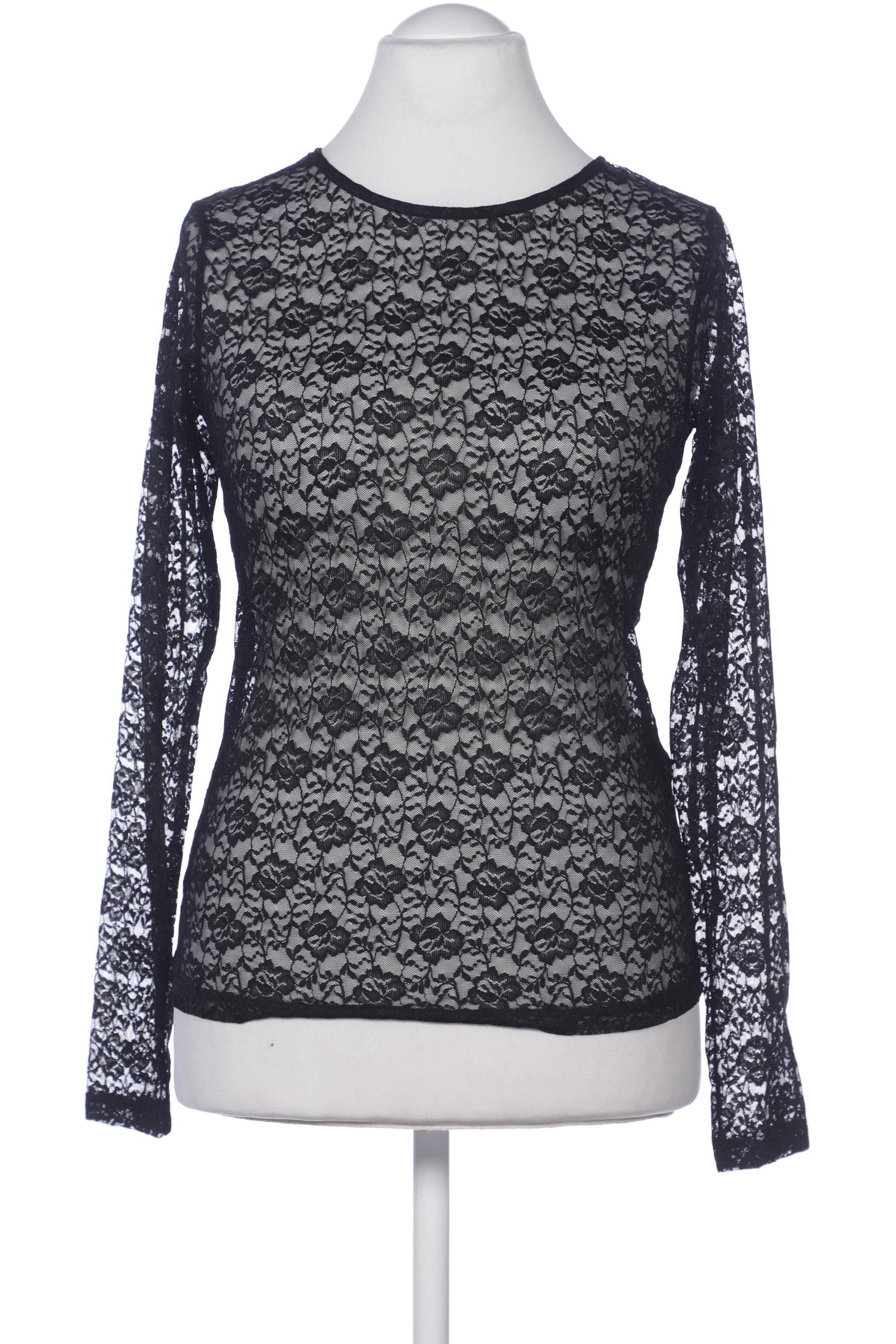 

pieces Damen Langarmshirt, schwarz, Gr. 42