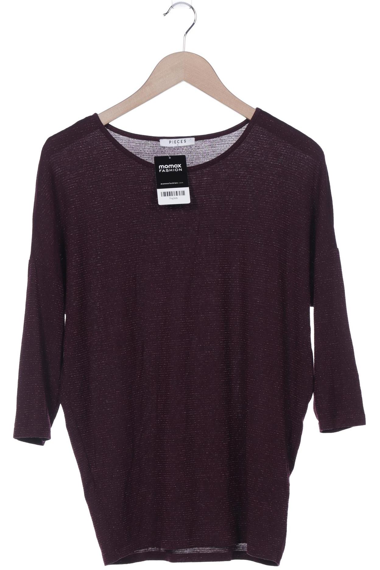 

pieces Damen Langarmshirt, bordeaux, Gr. 36