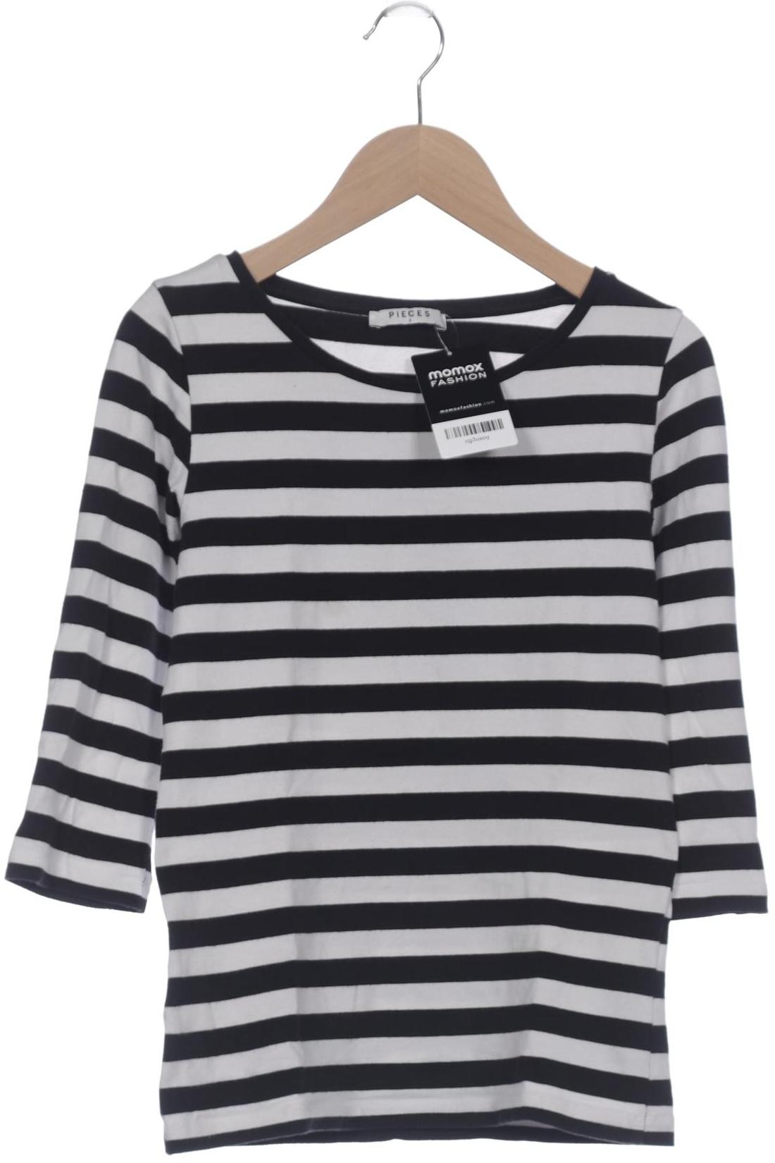 

pieces Damen Langarmshirt, schwarz, Gr. 36