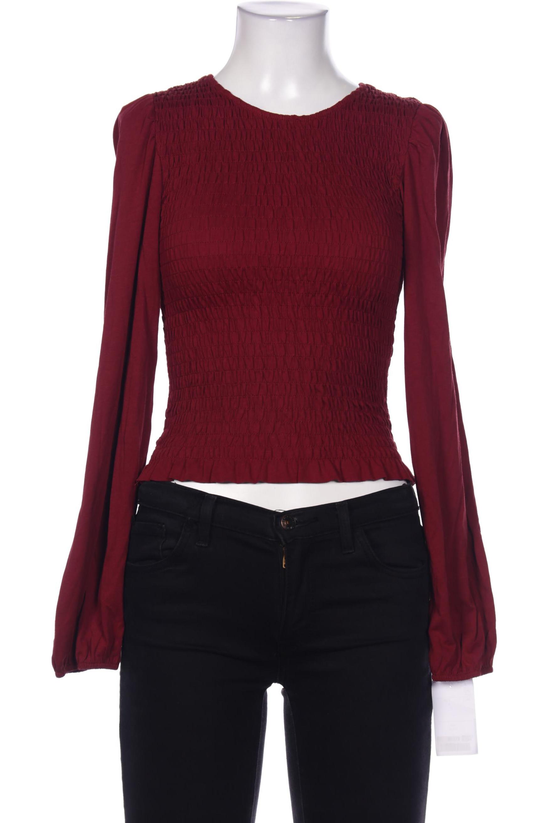 

pieces Damen Langarmshirt, bordeaux, Gr. 30