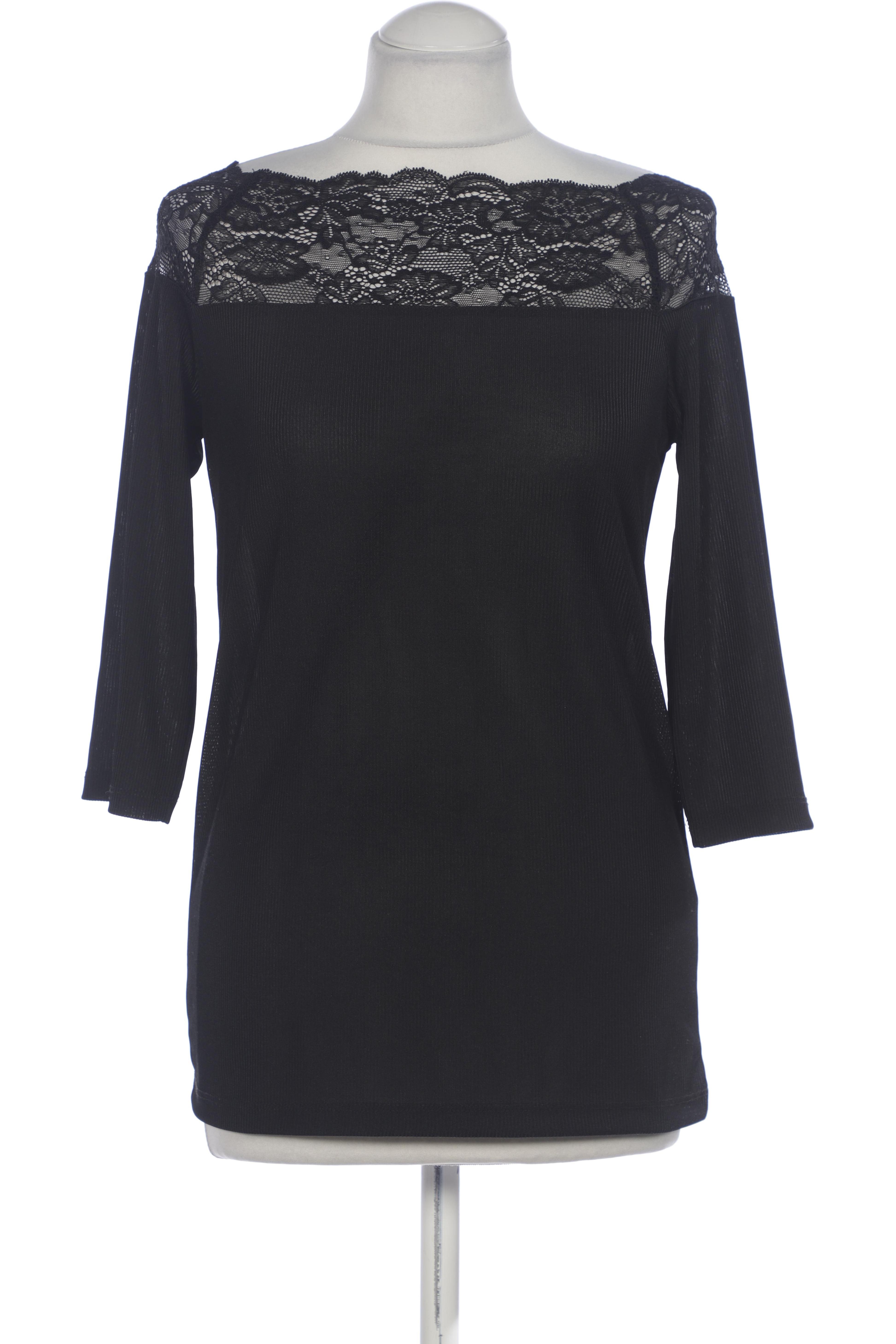 

pieces Damen Langarmshirt, schwarz, Gr. 38