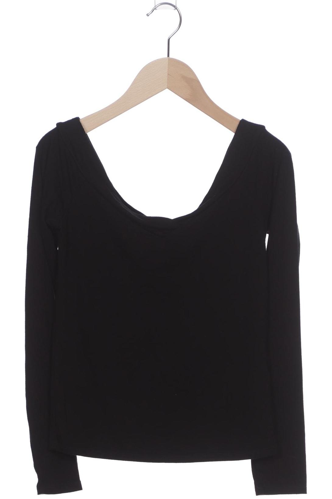 

pieces Damen Langarmshirt, schwarz, Gr. 36