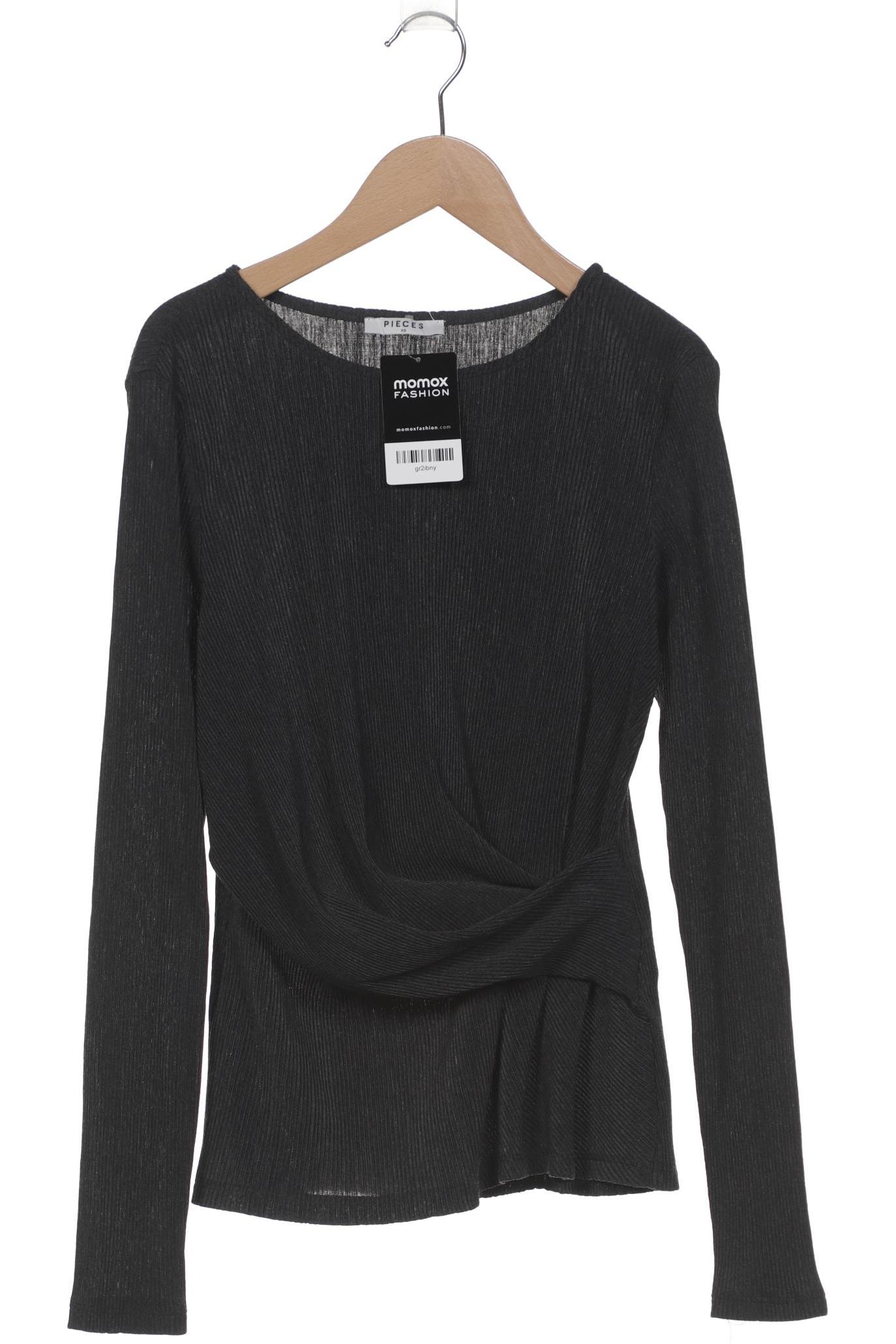 Thumbnail - pieces Damen Langarmshirt, grau, Gr. 34
