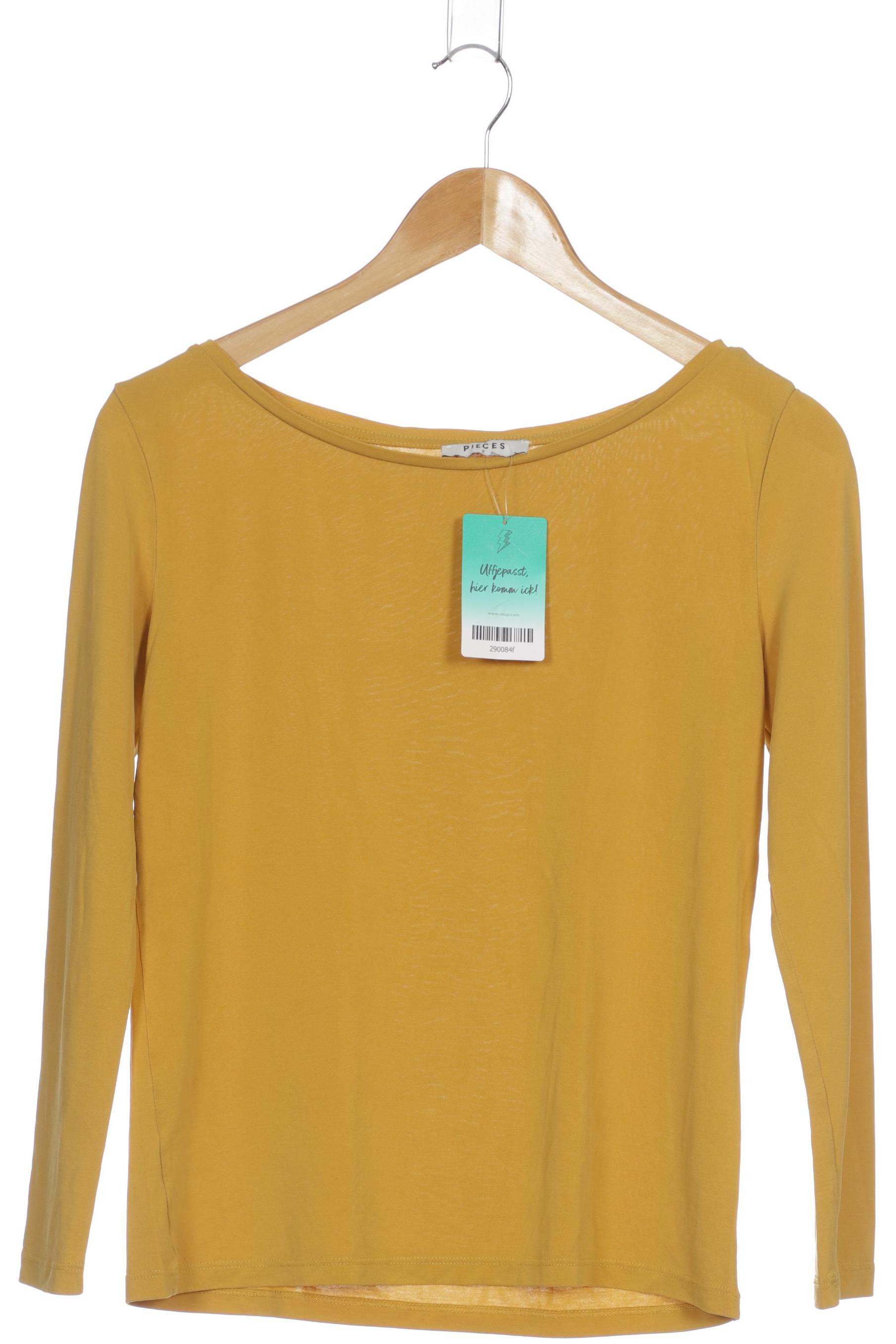 

pieces Damen Langarmshirt, orange, Gr. 36