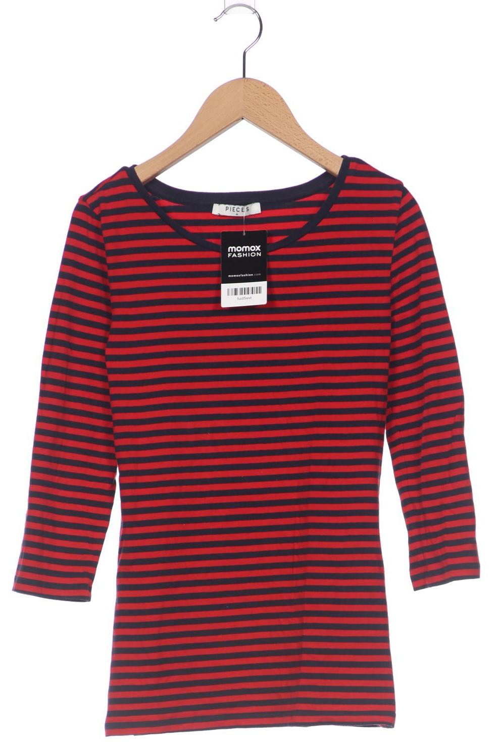 

pieces Damen Langarmshirt, rot, Gr. 38