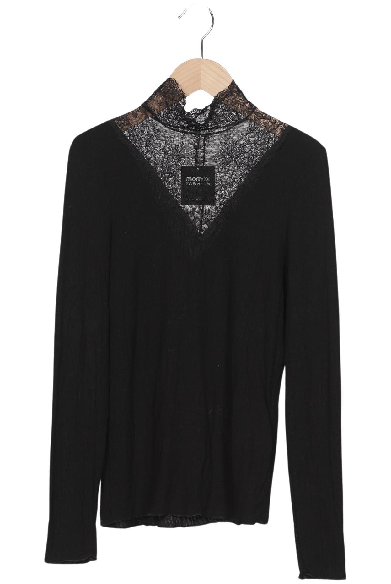 

pieces Damen Langarmshirt, schwarz, Gr. 36