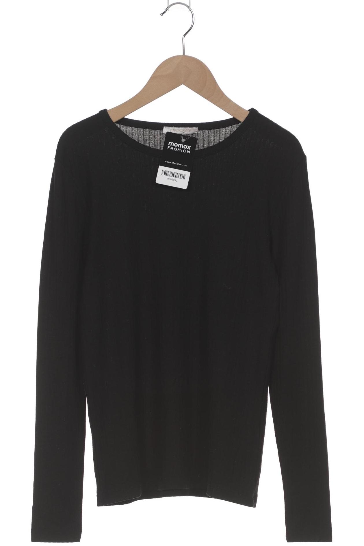 

pieces Damen Langarmshirt, schwarz, Gr. 36