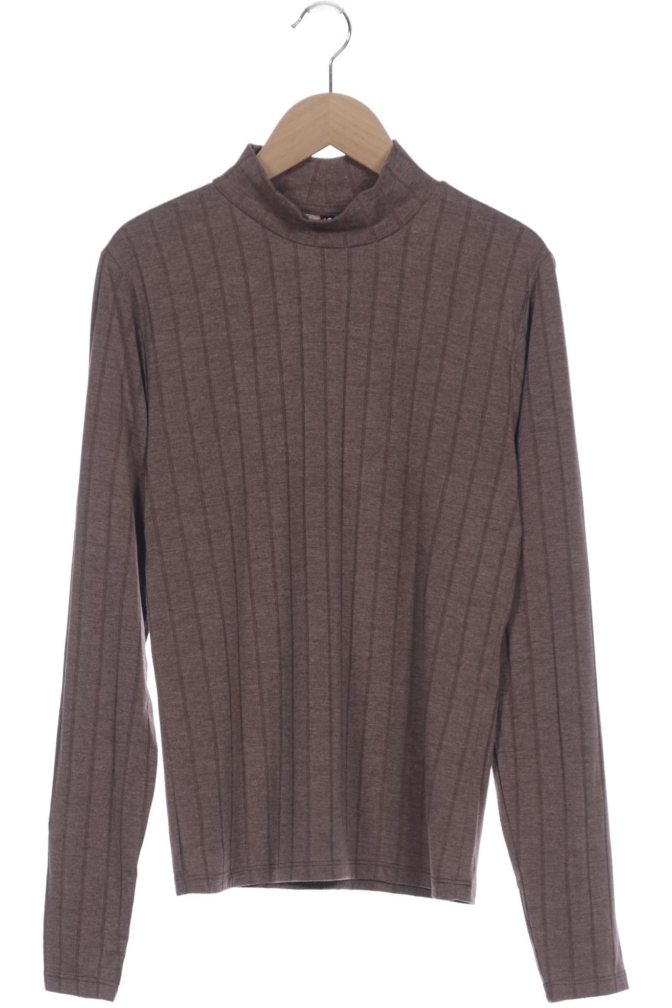 

pieces Damen Langarmshirt, braun, Gr. 36