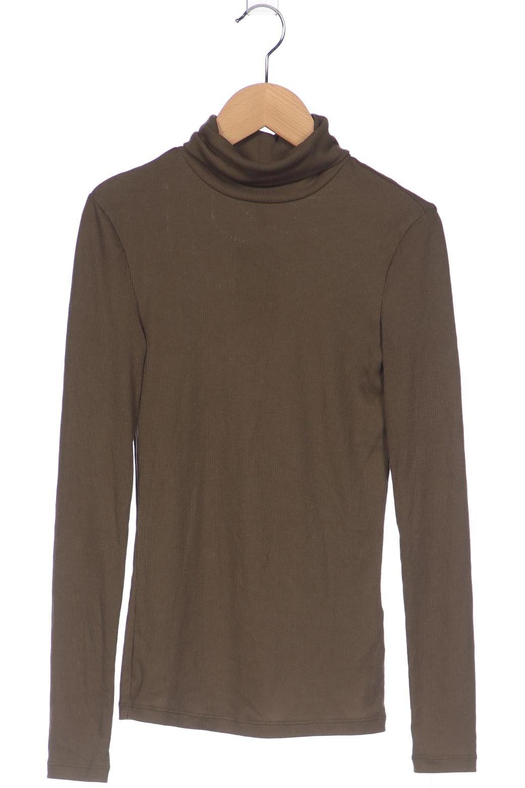 

pieces Damen Langarmshirt, grün, Gr. 34