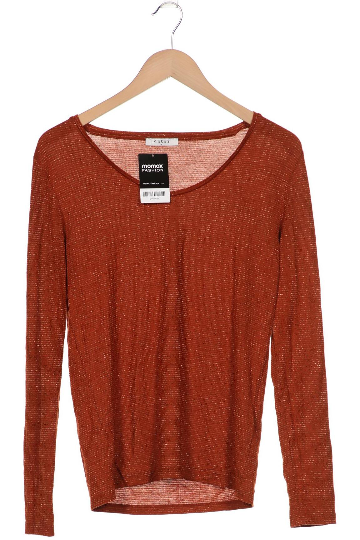 

pieces Damen Langarmshirt, braun