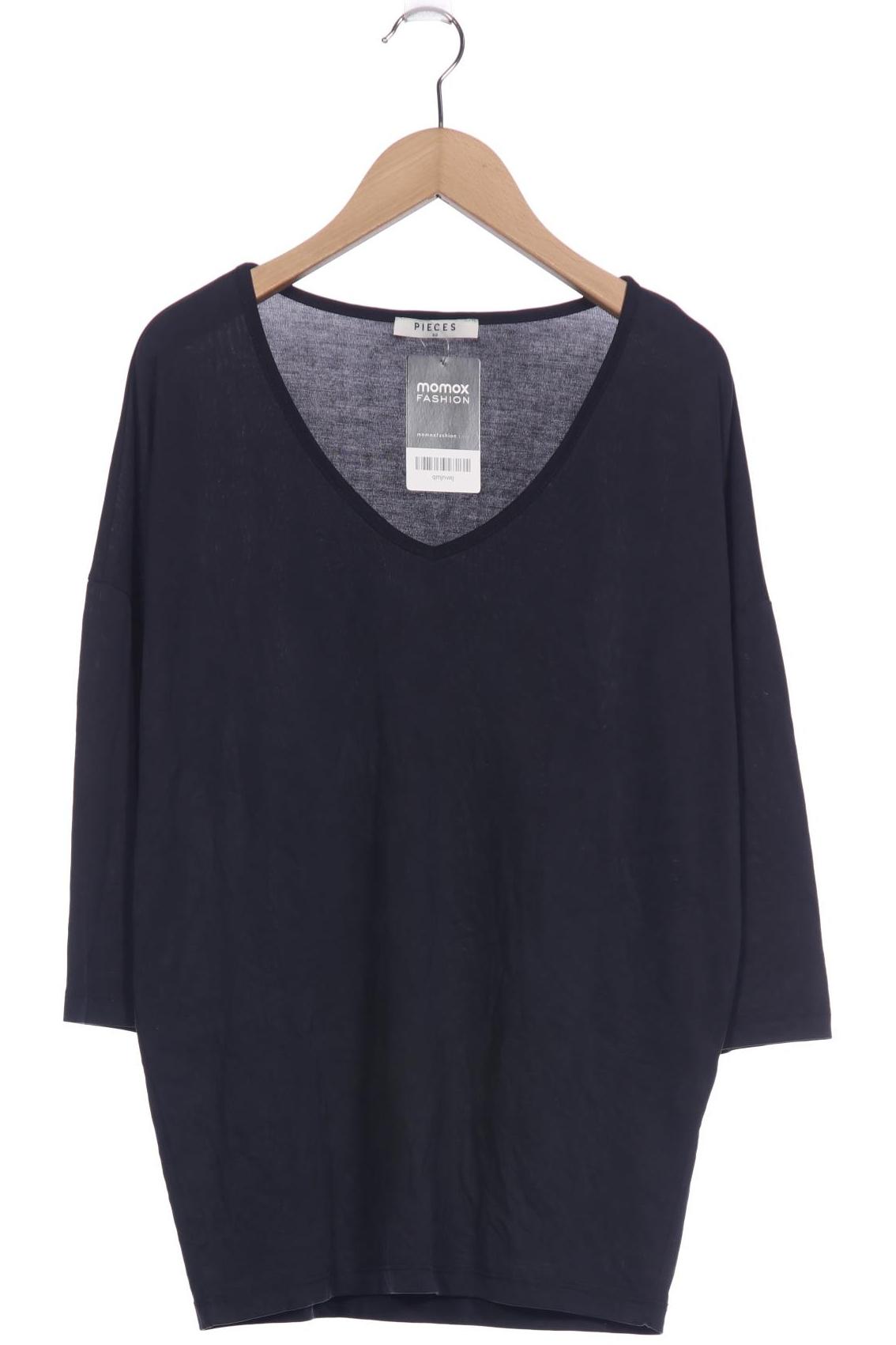 

pieces Damen Langarmshirt, grau, Gr. 34