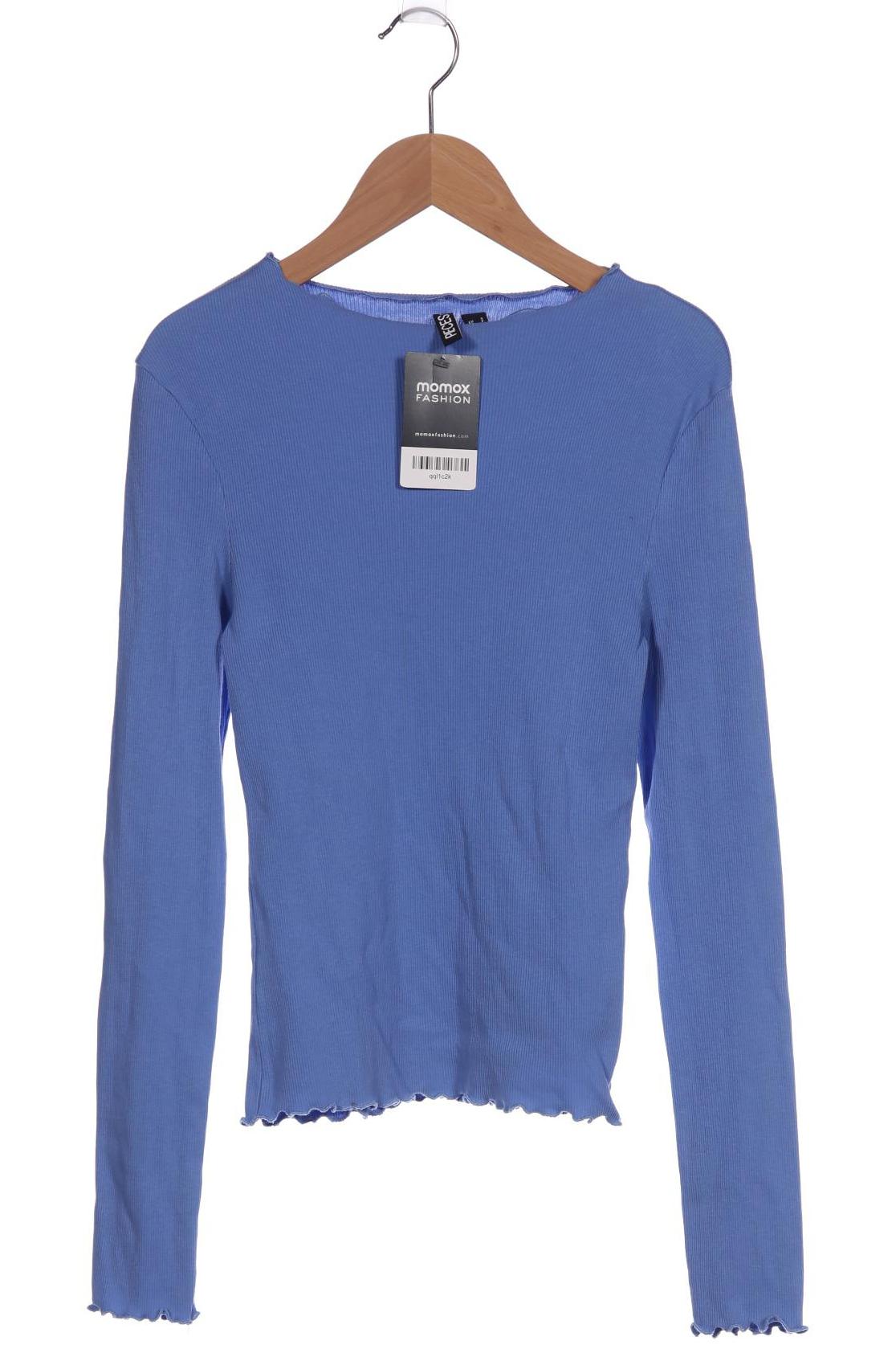 

pieces Damen Langarmshirt, blau