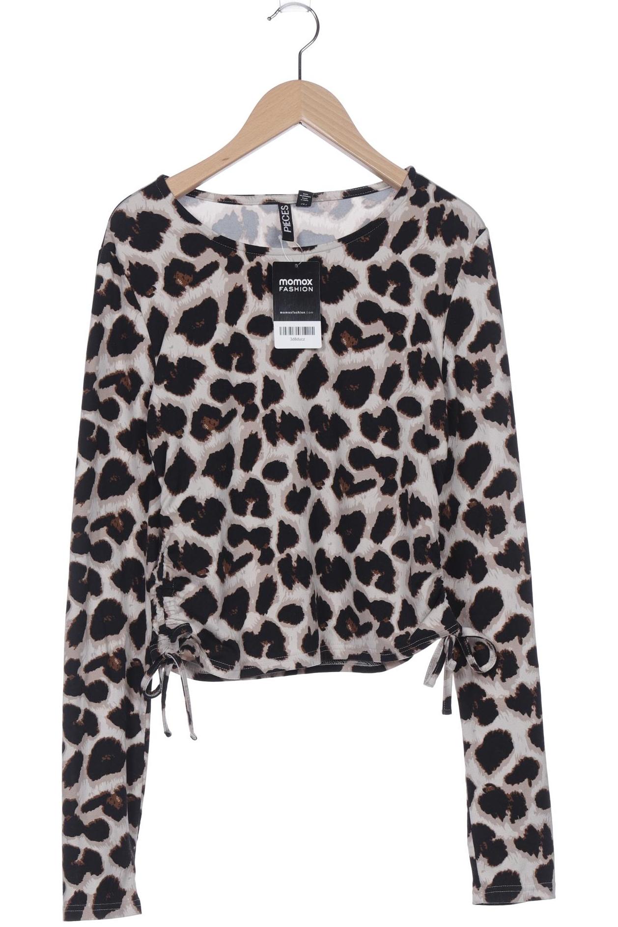 

pieces Damen Langarmshirt, schwarz, Gr. 42