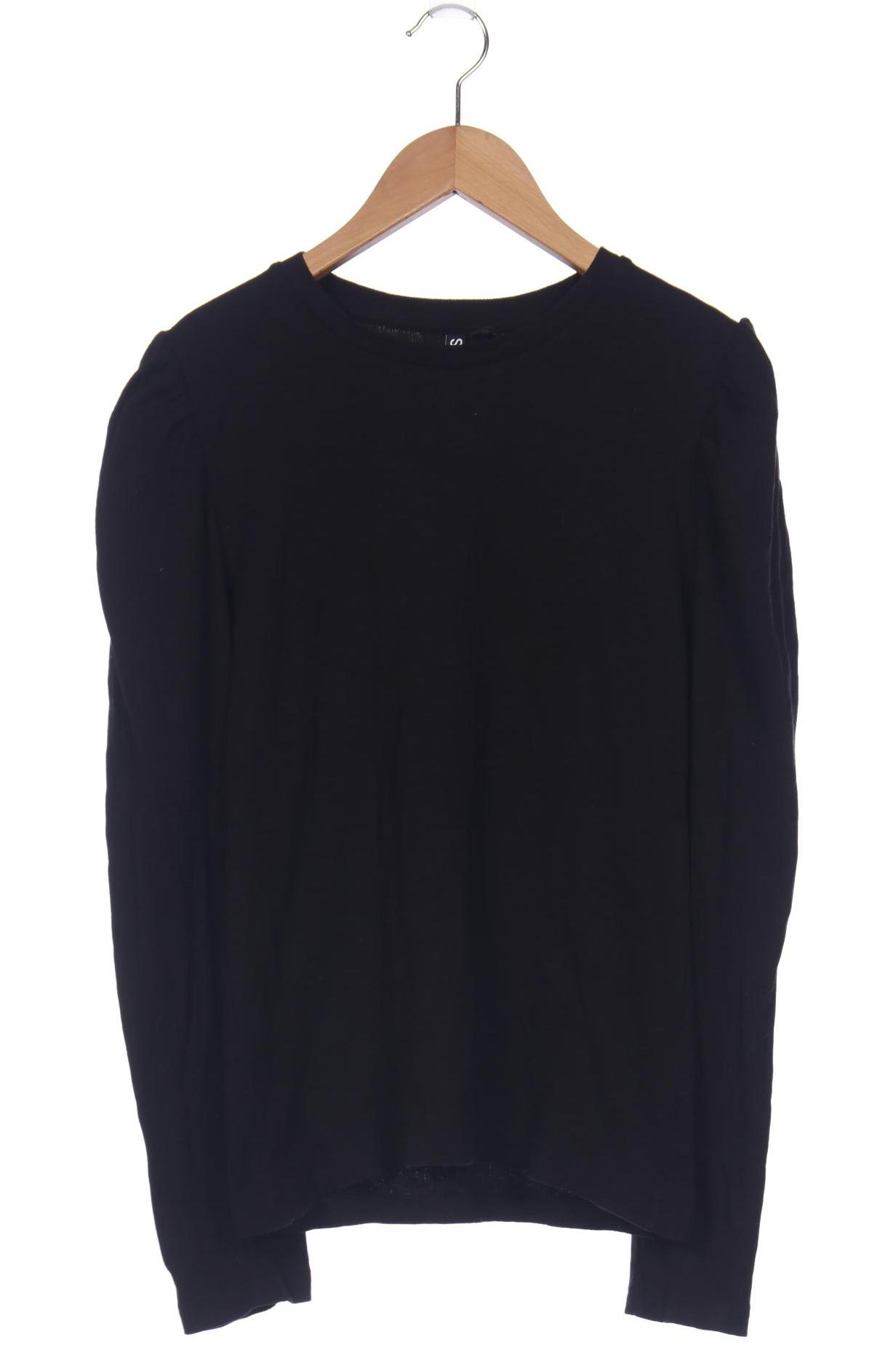 

pieces Damen Langarmshirt, schwarz, Gr. 44
