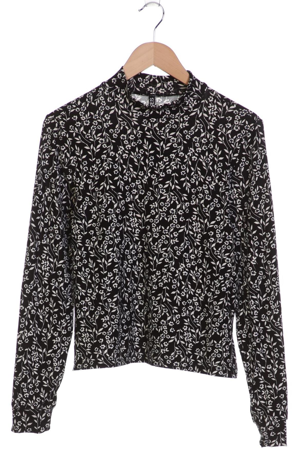 

pieces Damen Langarmshirt, schwarz, Gr. 34