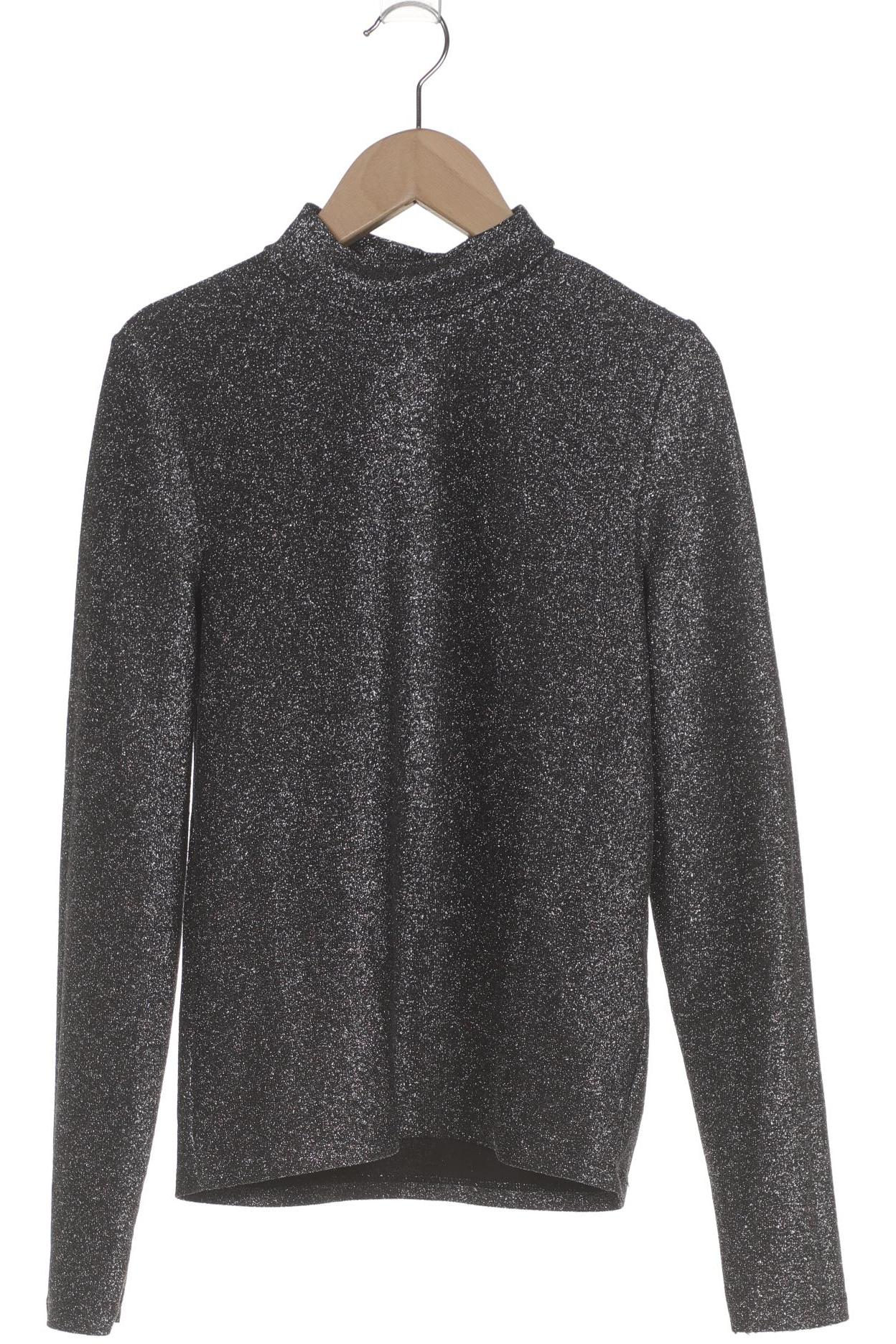 

pieces Damen Langarmshirt, grau, Gr. 34