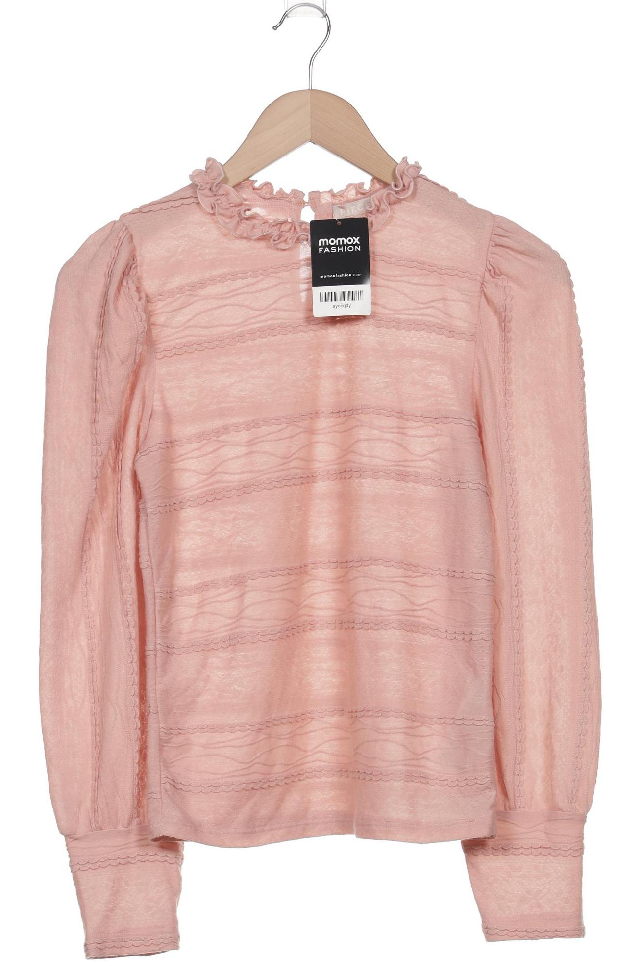 

pieces Damen Langarmshirt, pink, Gr. 34