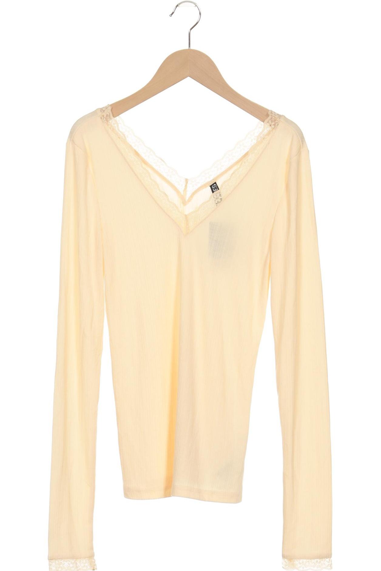 

pieces Damen Langarmshirt, cremeweiß, Gr. 34