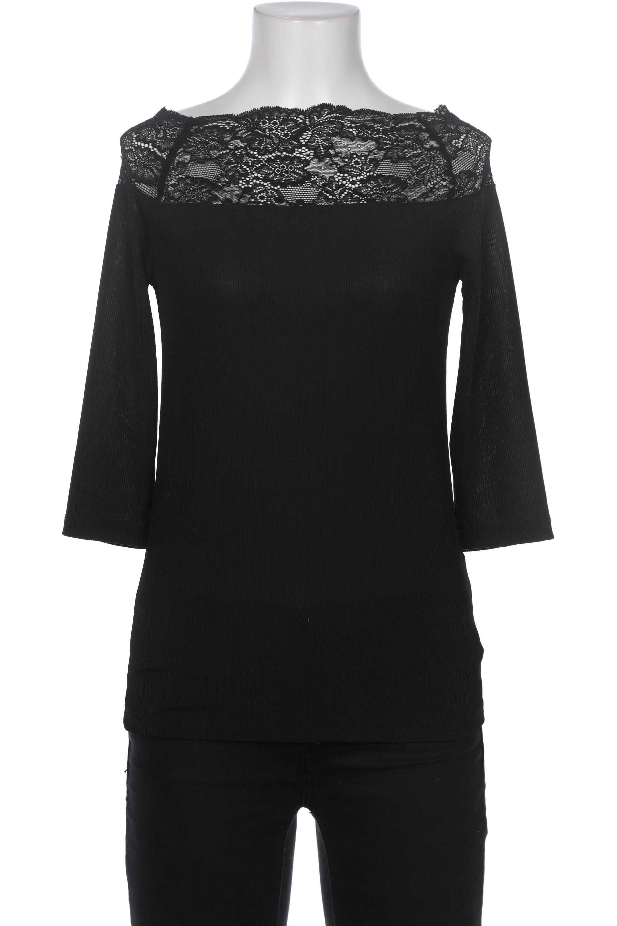 

pieces Damen Langarmshirt, schwarz, Gr. 36