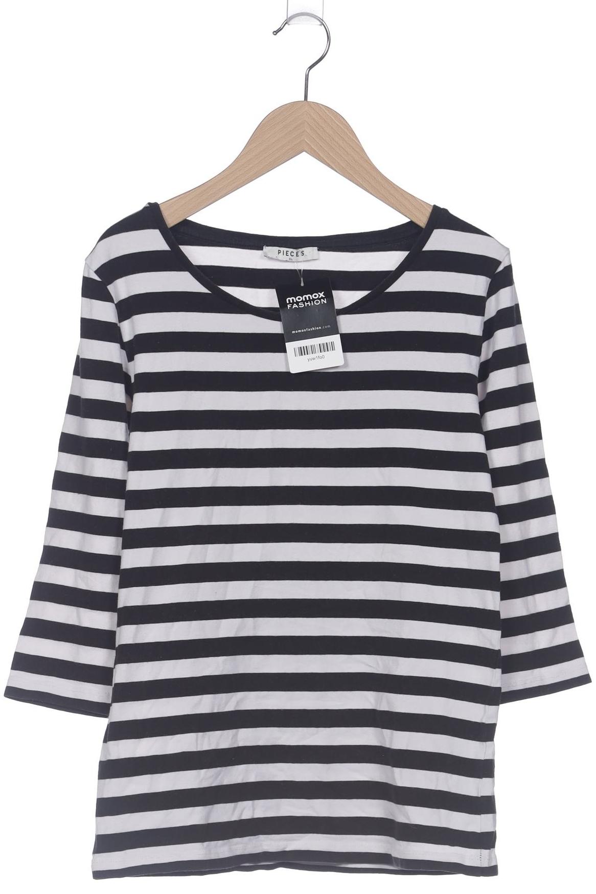 

pieces Damen Langarmshirt, schwarz, Gr. 44