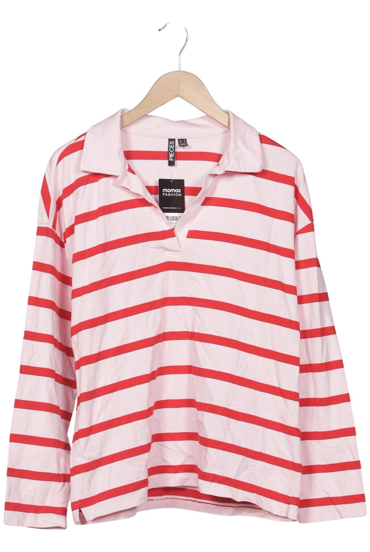 

pieces Damen Poloshirt, mehrfarbig, Gr. 38