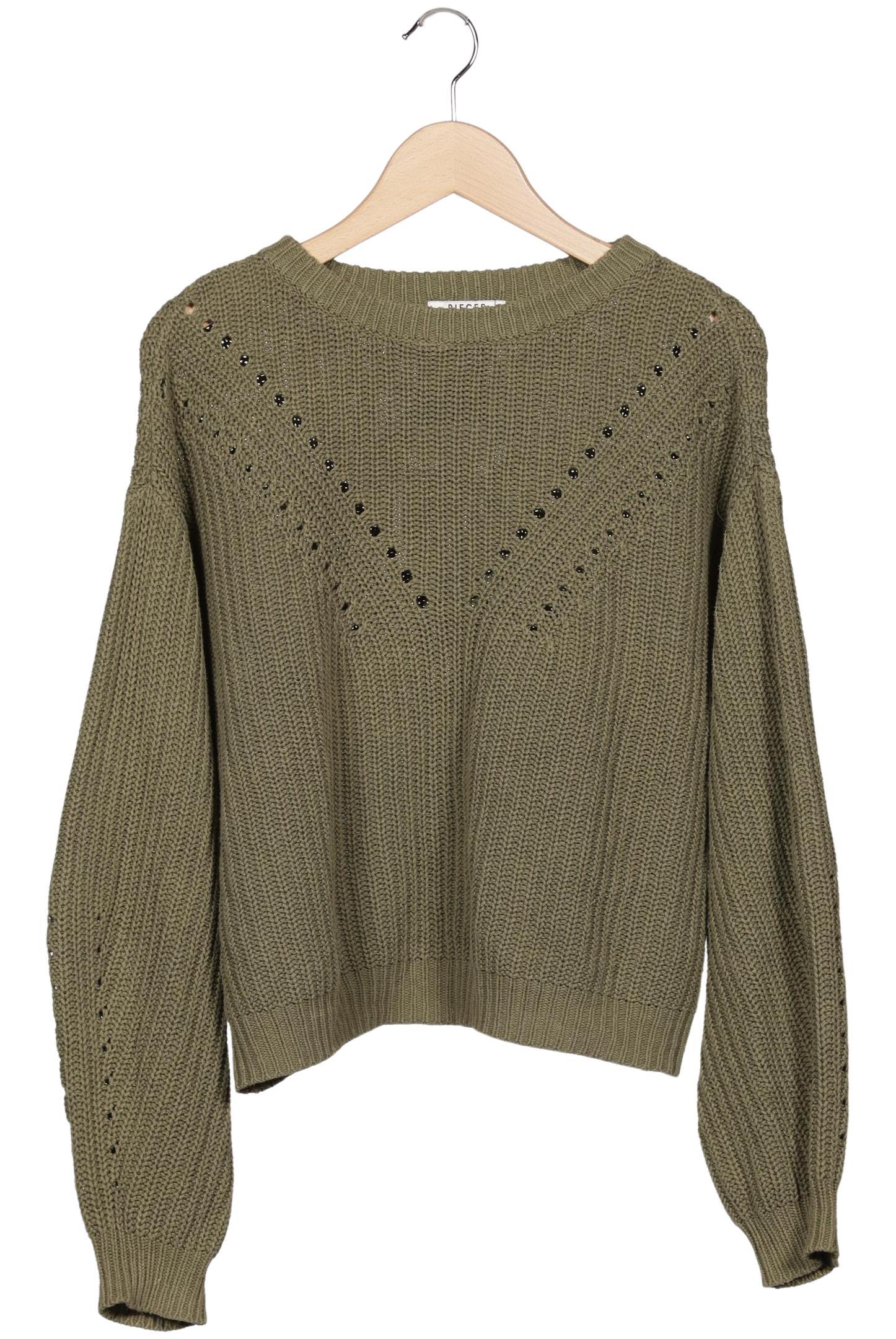 

pieces Damen Pullover, grün, Gr. 34