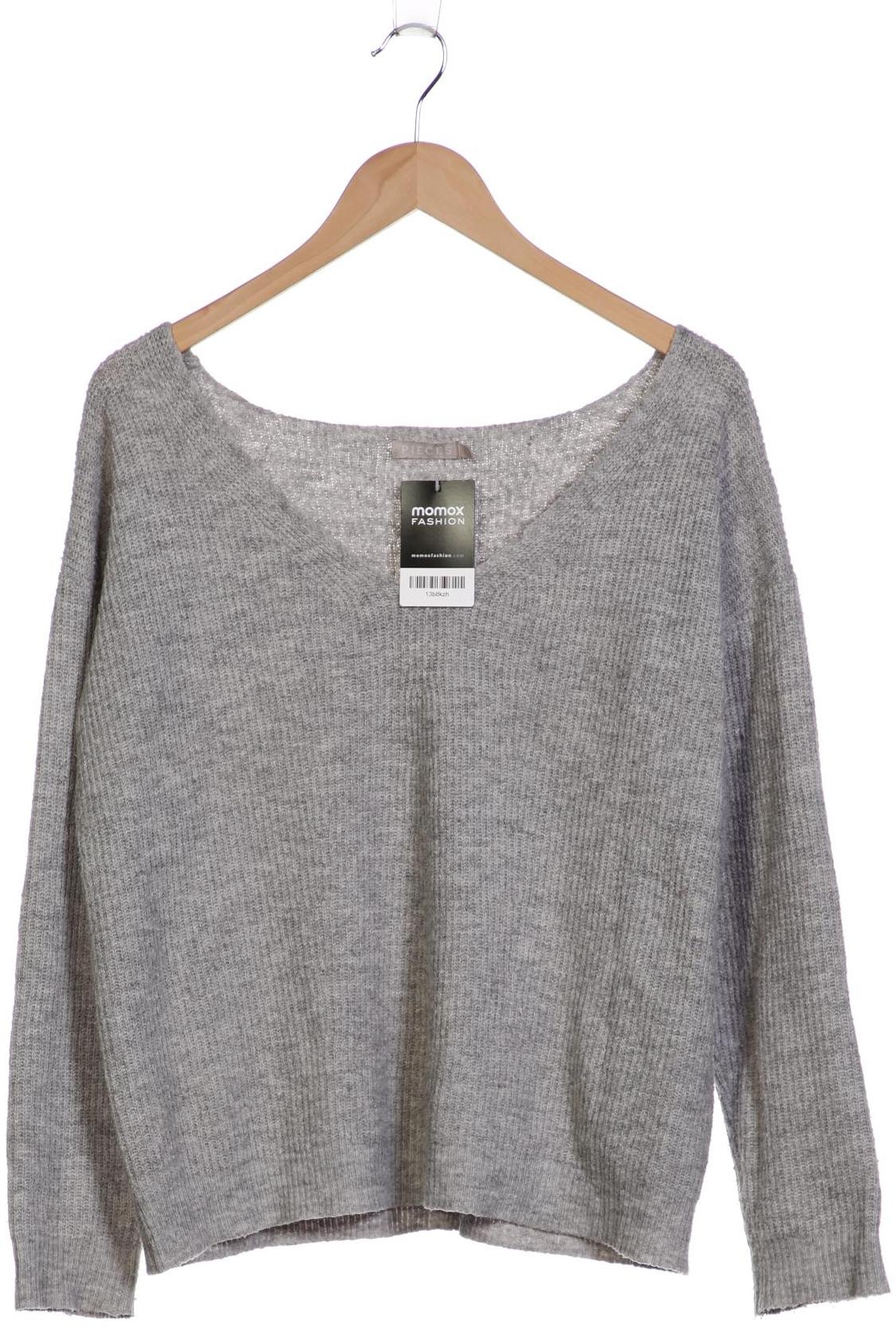 

pieces Damen Pullover, grau, Gr. 42