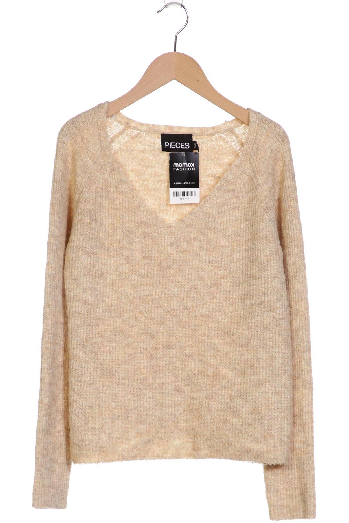 

pieces Damen Pullover, beige, Gr. 38