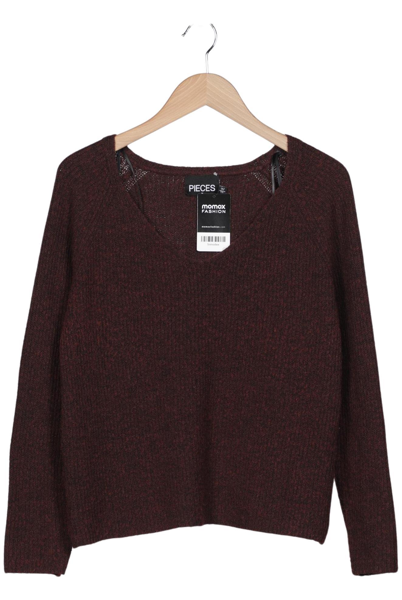 

pieces Damen Pullover, bordeaux, Gr. 38