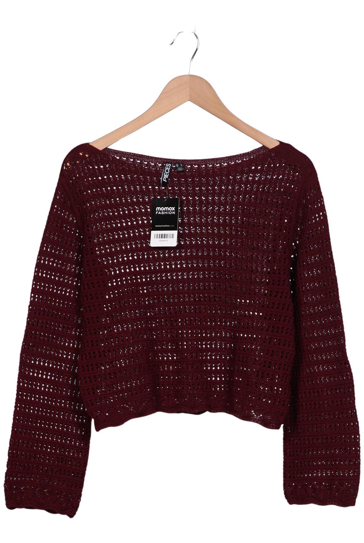 

pieces Damen Pullover, bordeaux, Gr. 38