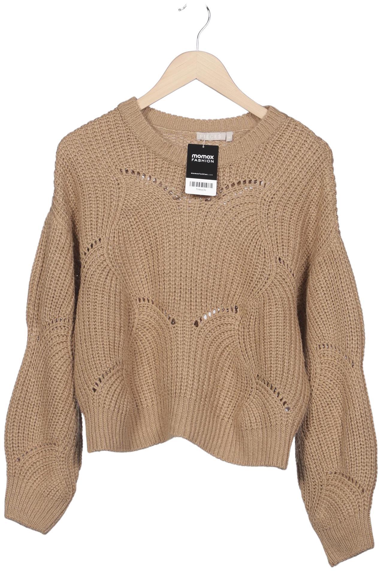 

pieces Damen Pullover, beige, Gr. 38