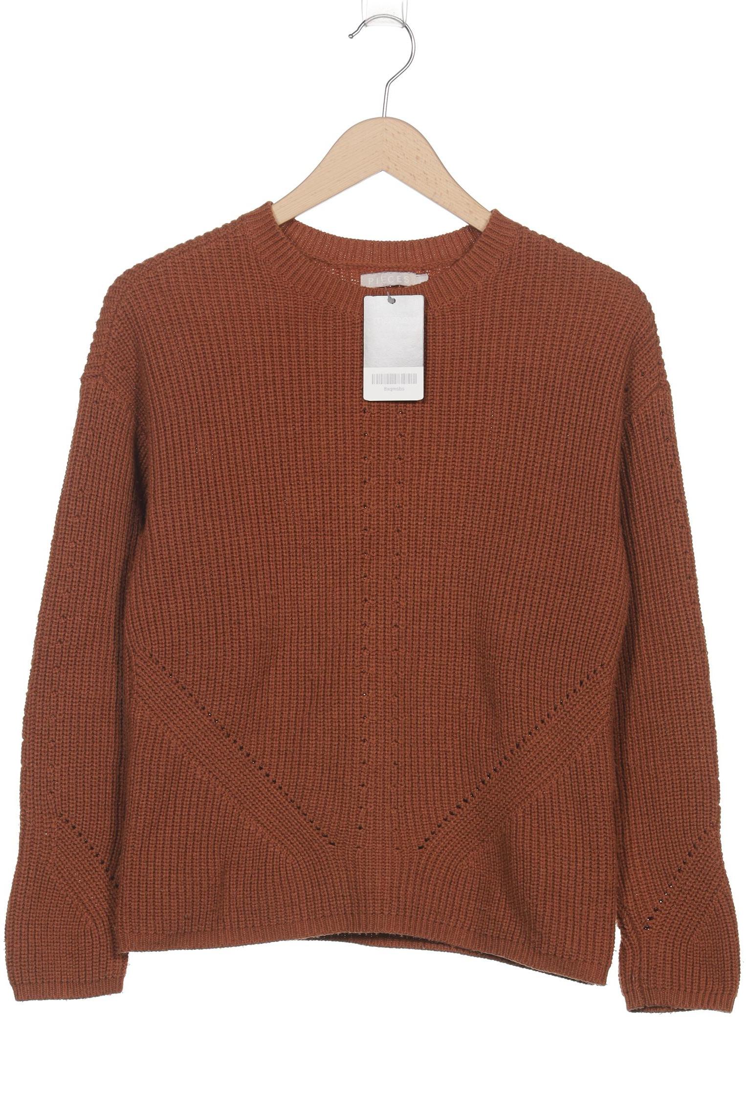 

pieces Damen Pullover, braun, Gr. 34