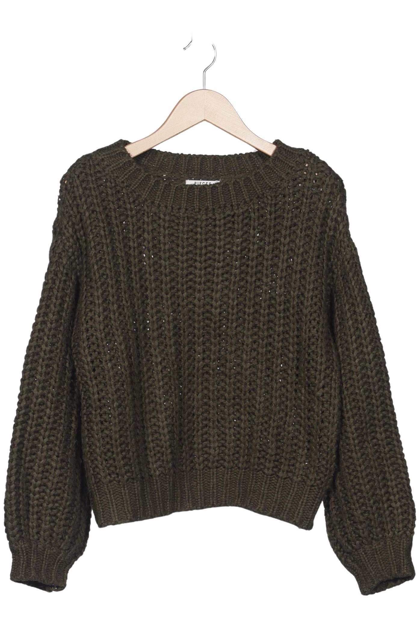 

pieces Damen Pullover, grün, Gr. 38